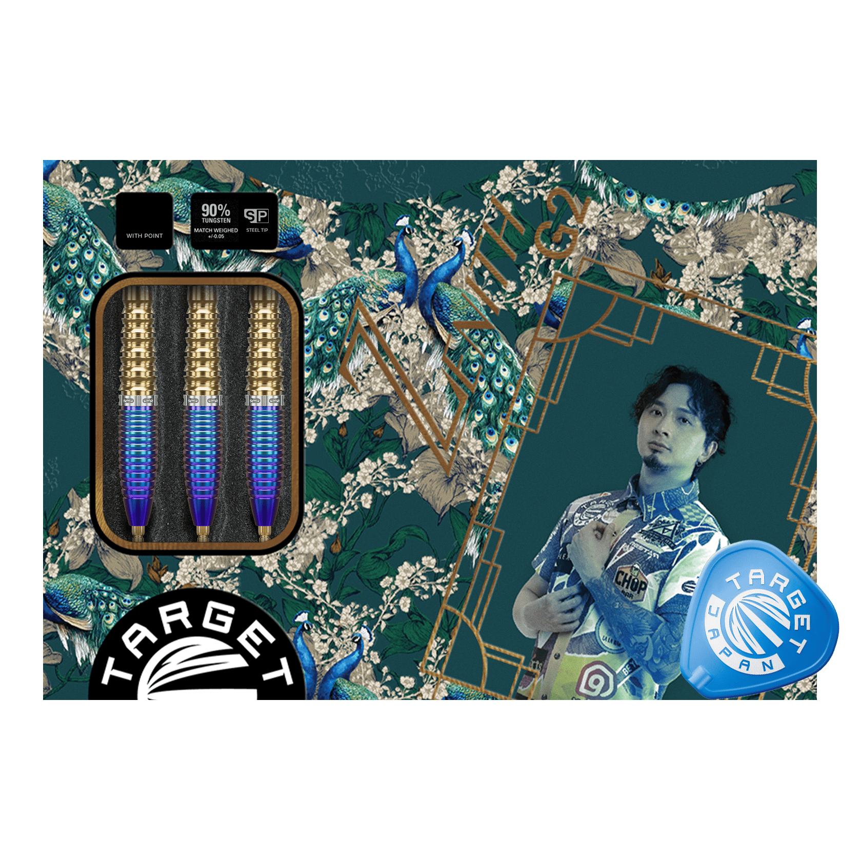 Dardos de acero Target Japan Prime Series Zenith GEN2 Swiss Point - 23 g Gezeigt wird das Produkt Target Japan Prime Series Zenith GEN2 Swiss Point Steeldarts - 23g. Es handelt sich um hochwertige Steeldarts für das Dartspiel.