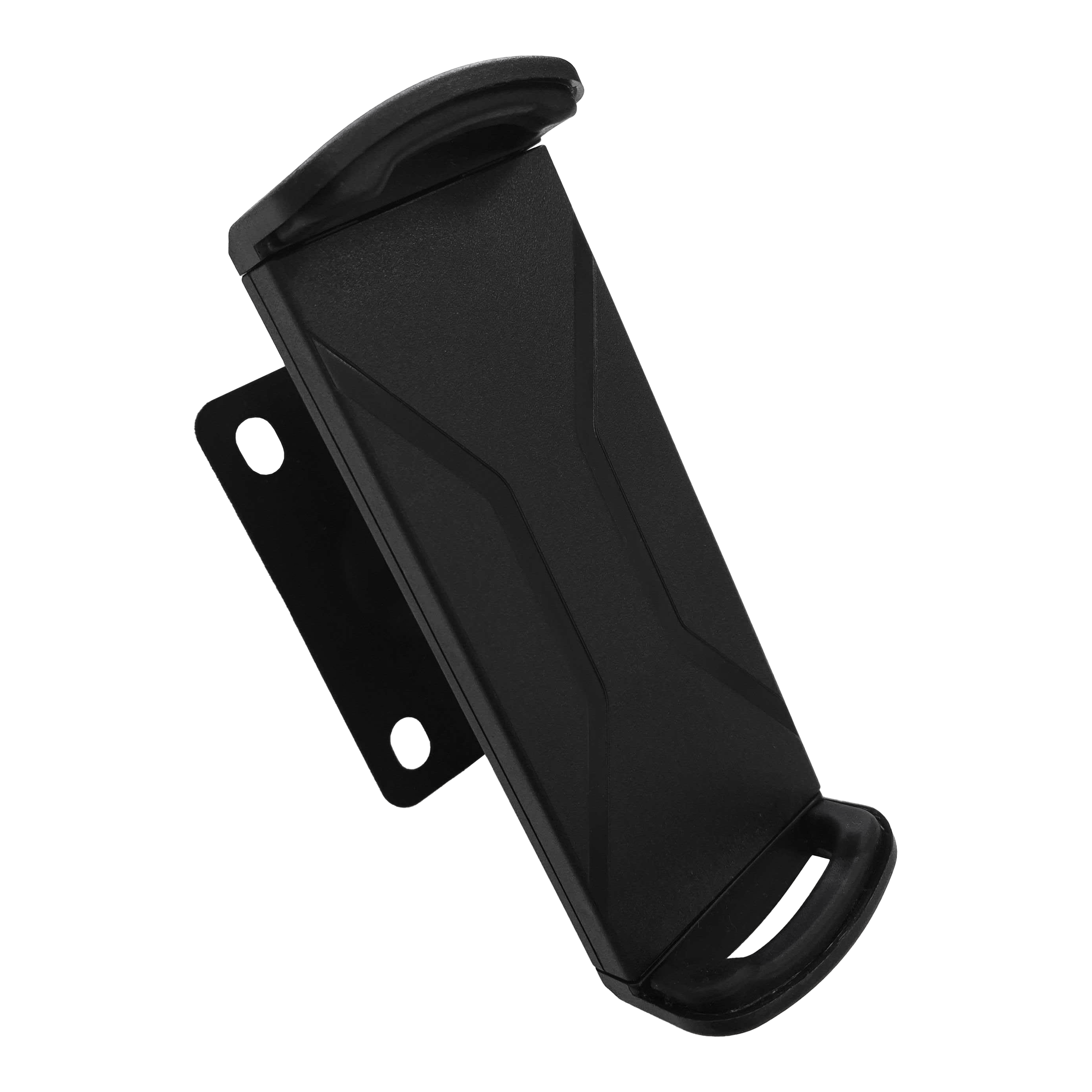 Soporte de pared para tablet McDart TABSteady Das Bild zeigt die McDart TABSteady Tablet Wandhalterung in schwarzer Farbe. Sie hat eine schlichte, stabile Form und eignet sich zur Befestigung eines Tablets an der Wand.