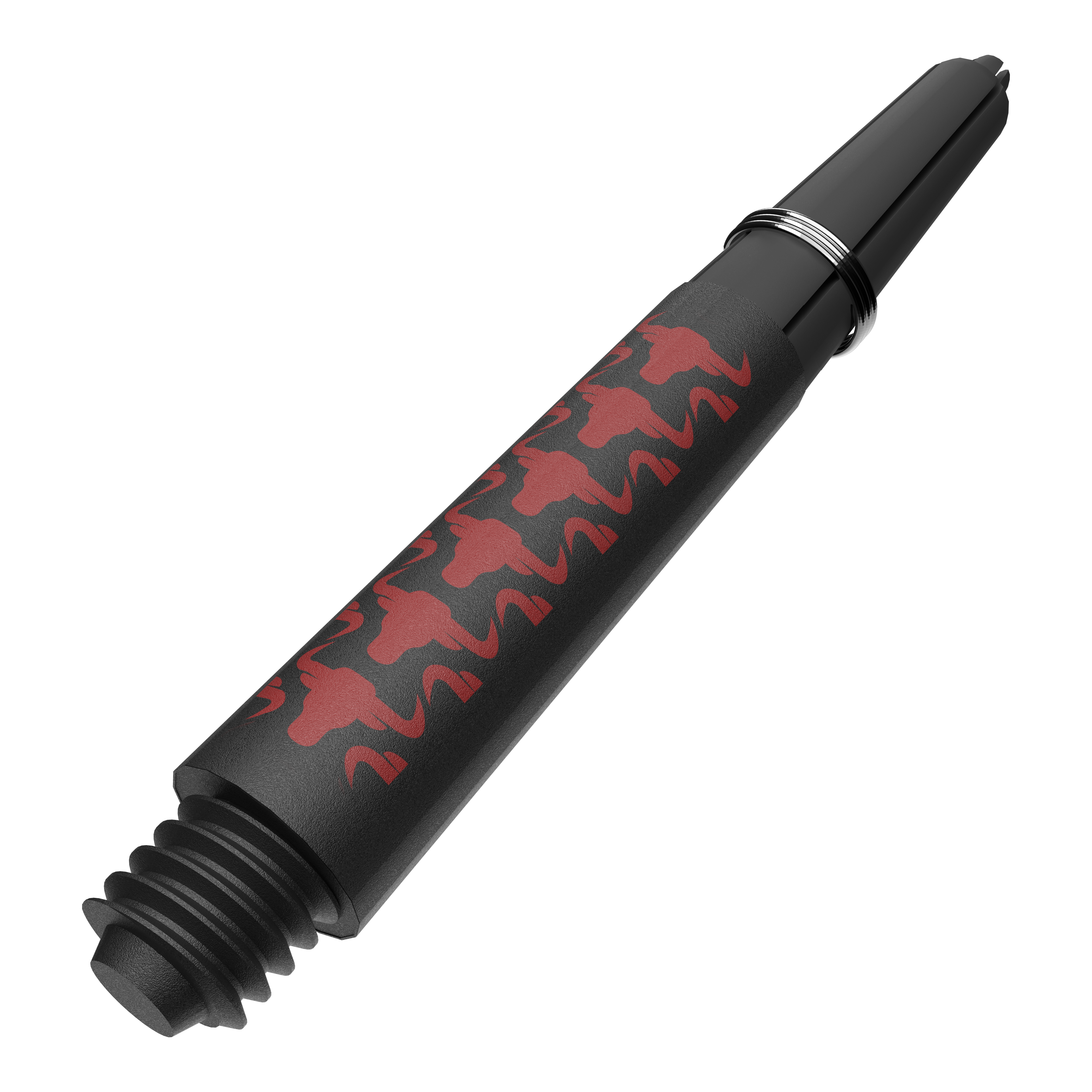 Gezeigt wird ein roter Capo Carbon Shaft in kurzer Ausführung mit 34mm Länge. Das Zubehör eignet sich für den Einbau in Dartpfeile.