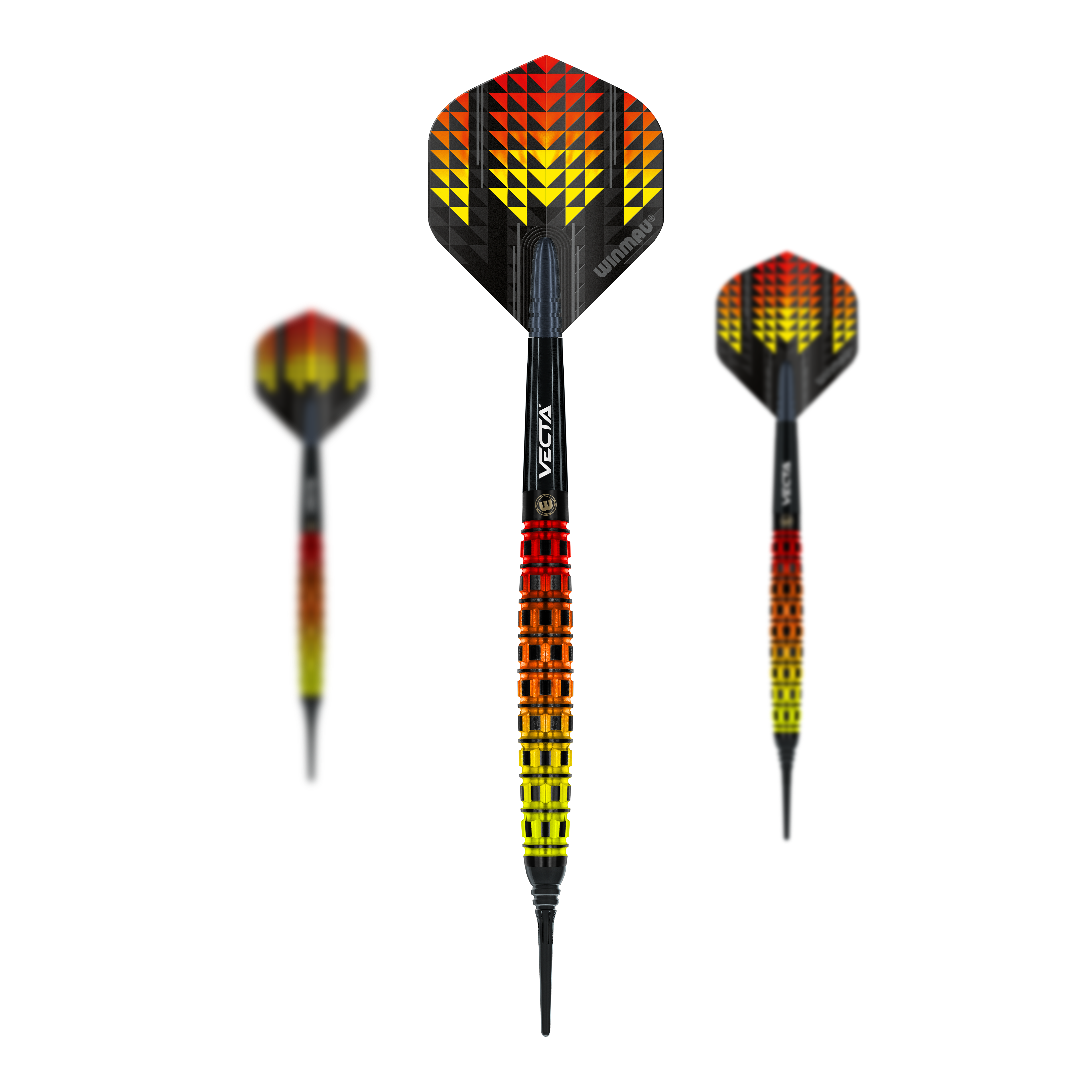 Dardos blandos cónicos Winmau Firestorm Flame - 20 g