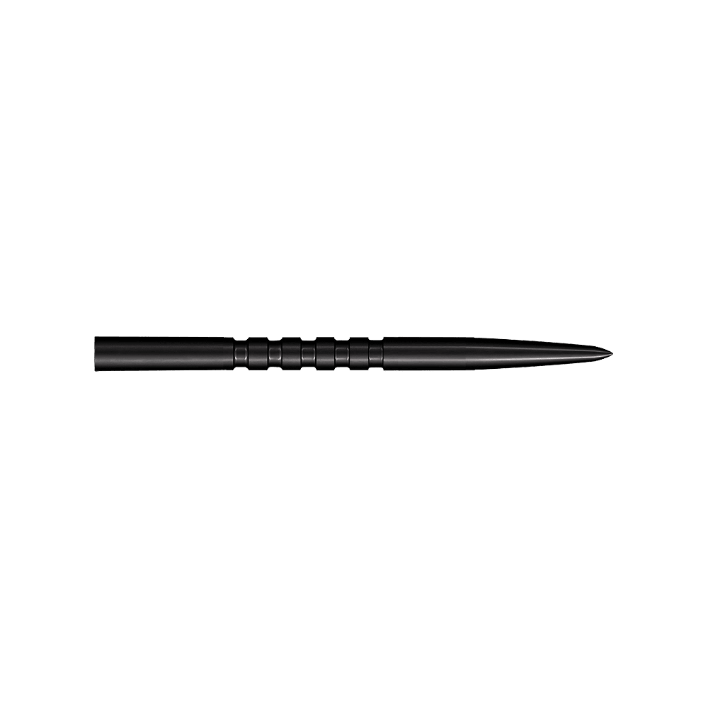 Puntas de dardos Shot Grip Point de acero - Negras Abgebildet sind schwarze Steeldartspitzen. Das Modell ist Grip Point mit einer Länge von 35 mm.