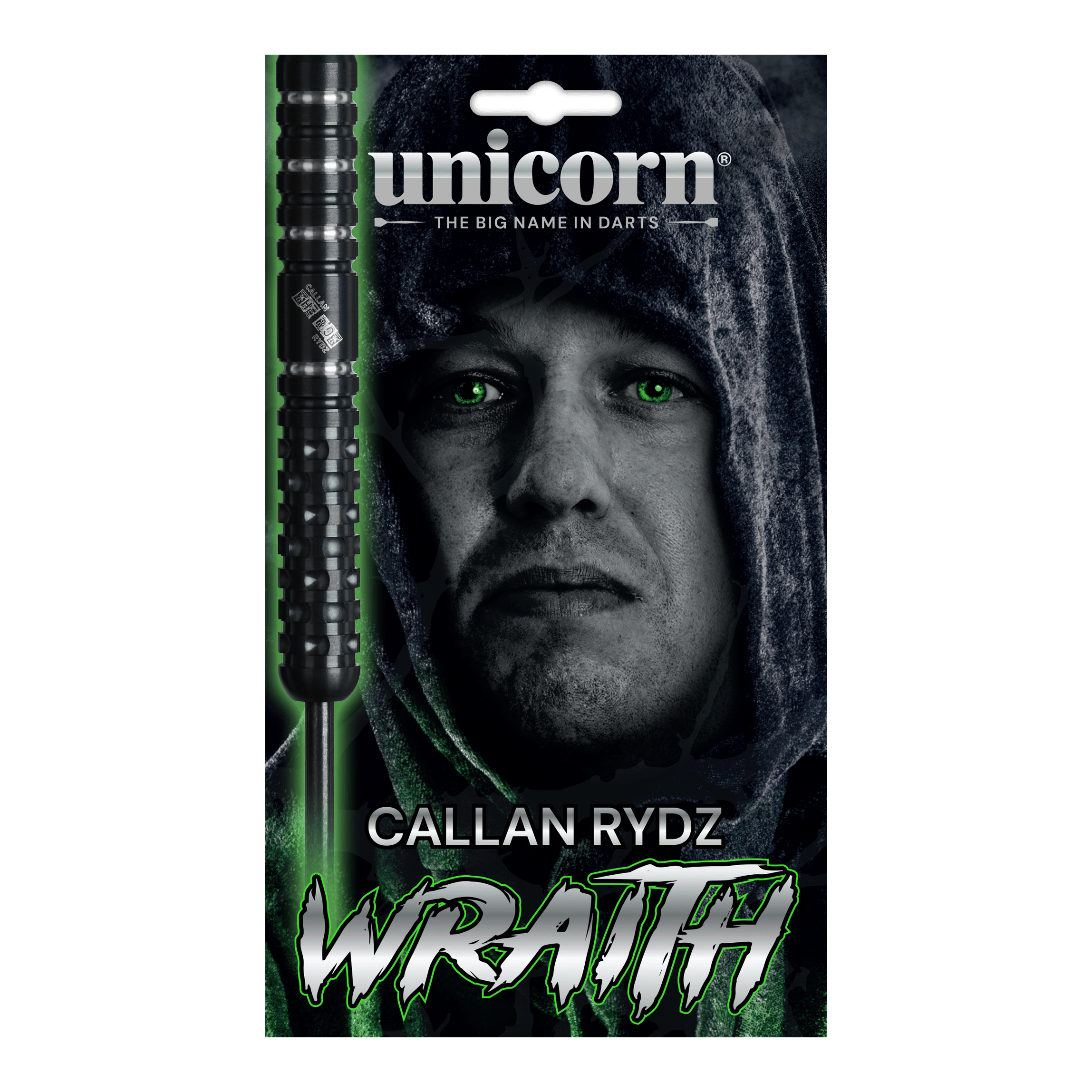 Dardos de acero Unicorn Wraith Callan Rydz - 23 g Das Foto zeigt Unicorn Wraith Callan Rydz Steeldarts - 23g. Die Darts sind für professionelle Spieler geeignet.