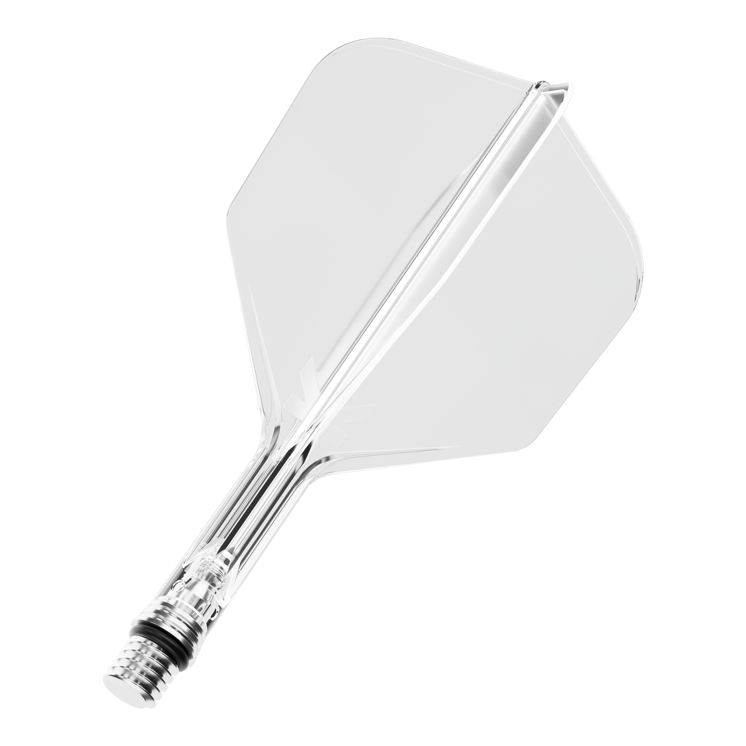 Vuelos Target K-Shift No6 - Claro Ein Target KShift No6 Dart-Flight in klarer Ausführung, 19 mm lang. Das Produkt ist transparent und einzeln abgebildet.
