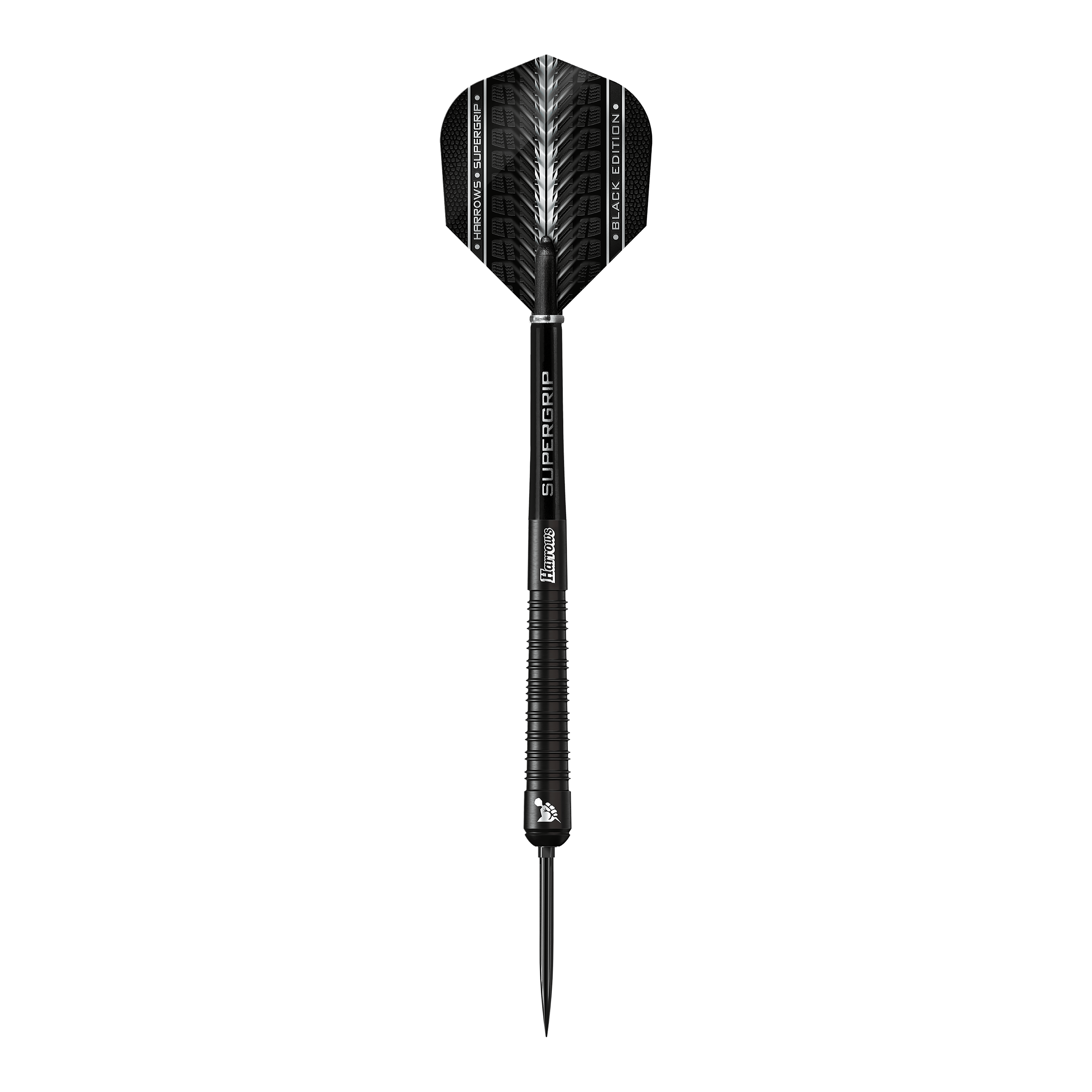 Dardos de acero Harrows Supergrip 90 Black Edition Quick Point