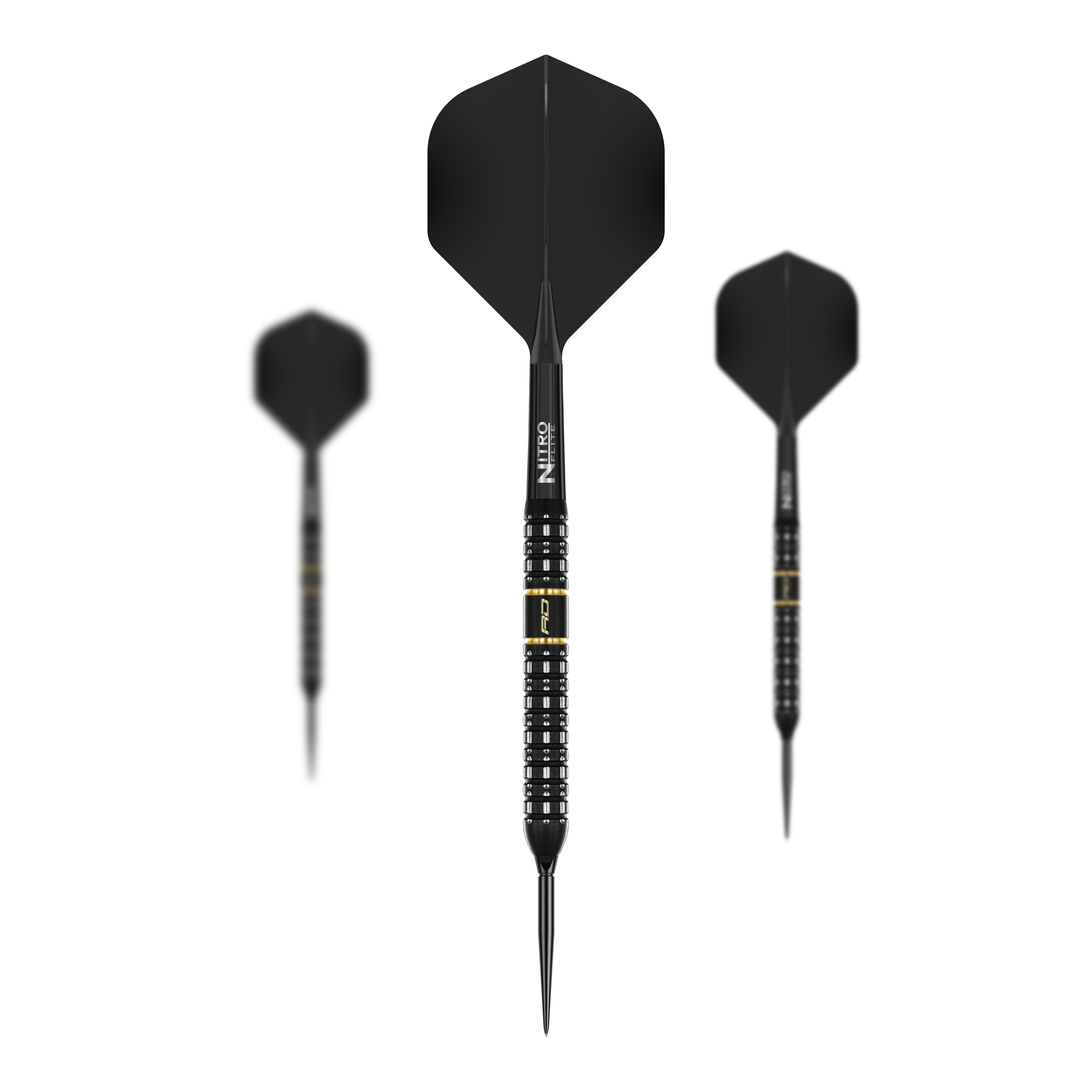 Dardos de acero de punto de conmutación paralelo Red Dragon Ascenso Hier sind die Red Dragon Ascend Parallel Switch Point Steeldarts als Set zu sehen. Mehrere Darts liegen nebeneinander und heben das Gesamtangebot hervor.