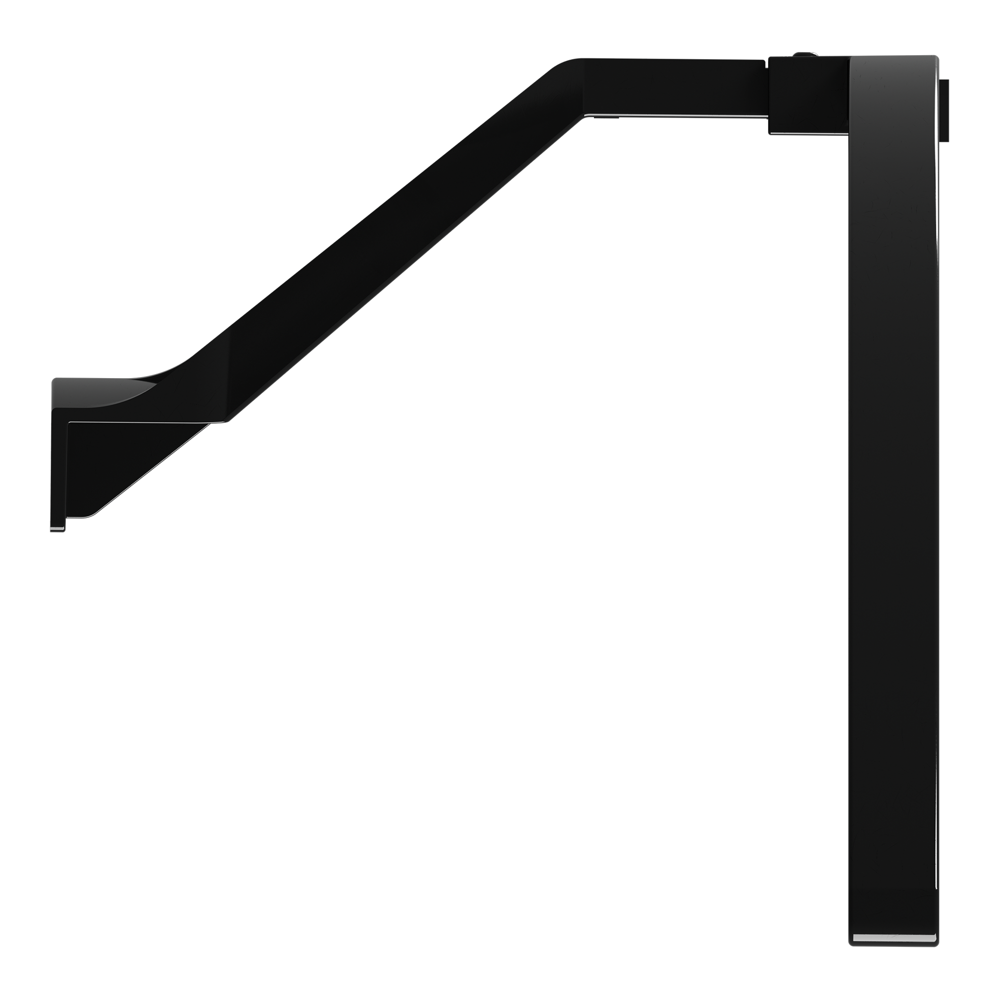 Sistema de iluminación Mission Torus ST para dianas electrónicas Das Bild zeigt das Mission Torus ST Beleuchtungssystem für elektronische Dartboards. Es handelt sich um ein schwarzes, gebogenes Lichtsystem zur optimalen Ausleuchtung der Dartscheibe.