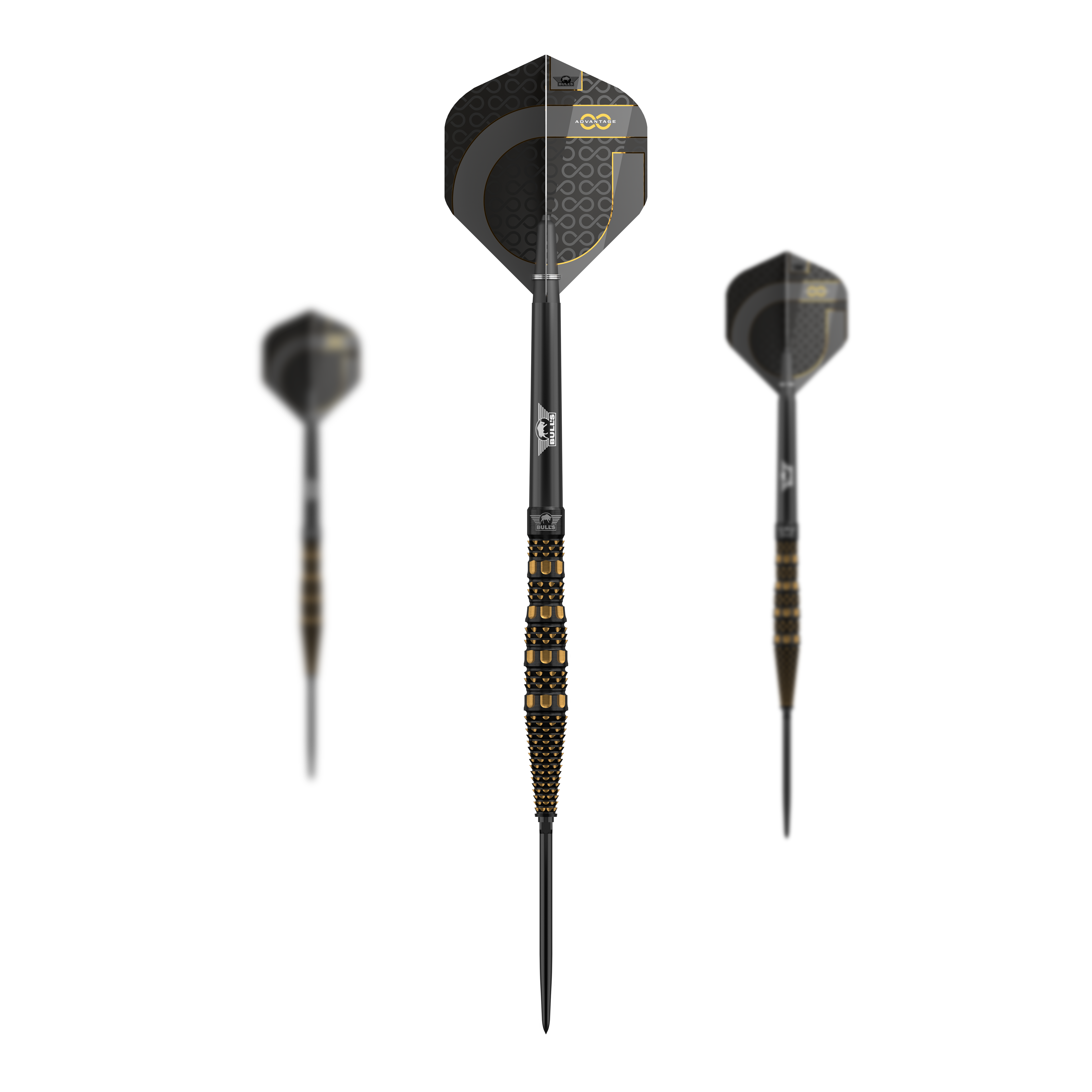 Dardos de acero con punta convertible Bulls NL Advantage 95 de pendiente Zu sehen ist ein Set Bulls NL Advantage 95 Slope Convertible Point Steeldarts. Das Set ist vollständig dargestellt.
