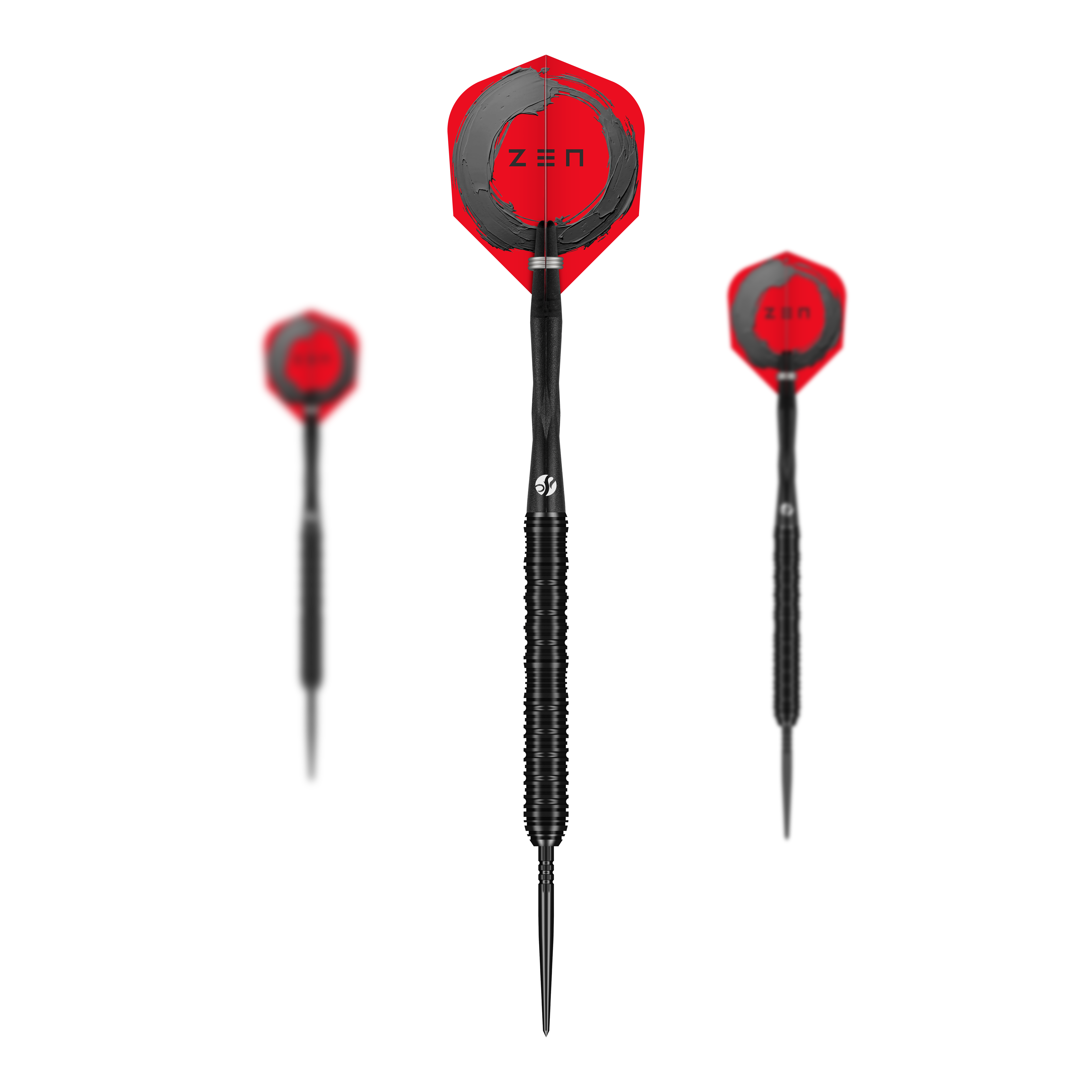 Dardos de acero Shot ZEN Straight Turbo Point - 23 g Zu sehen ist ein Set der Shot ZEN Straight Turbo Point Steeldarts in 23g. Dieses Darts-Set eignet sich perfekt für anspruchsvolle Dartspieler.