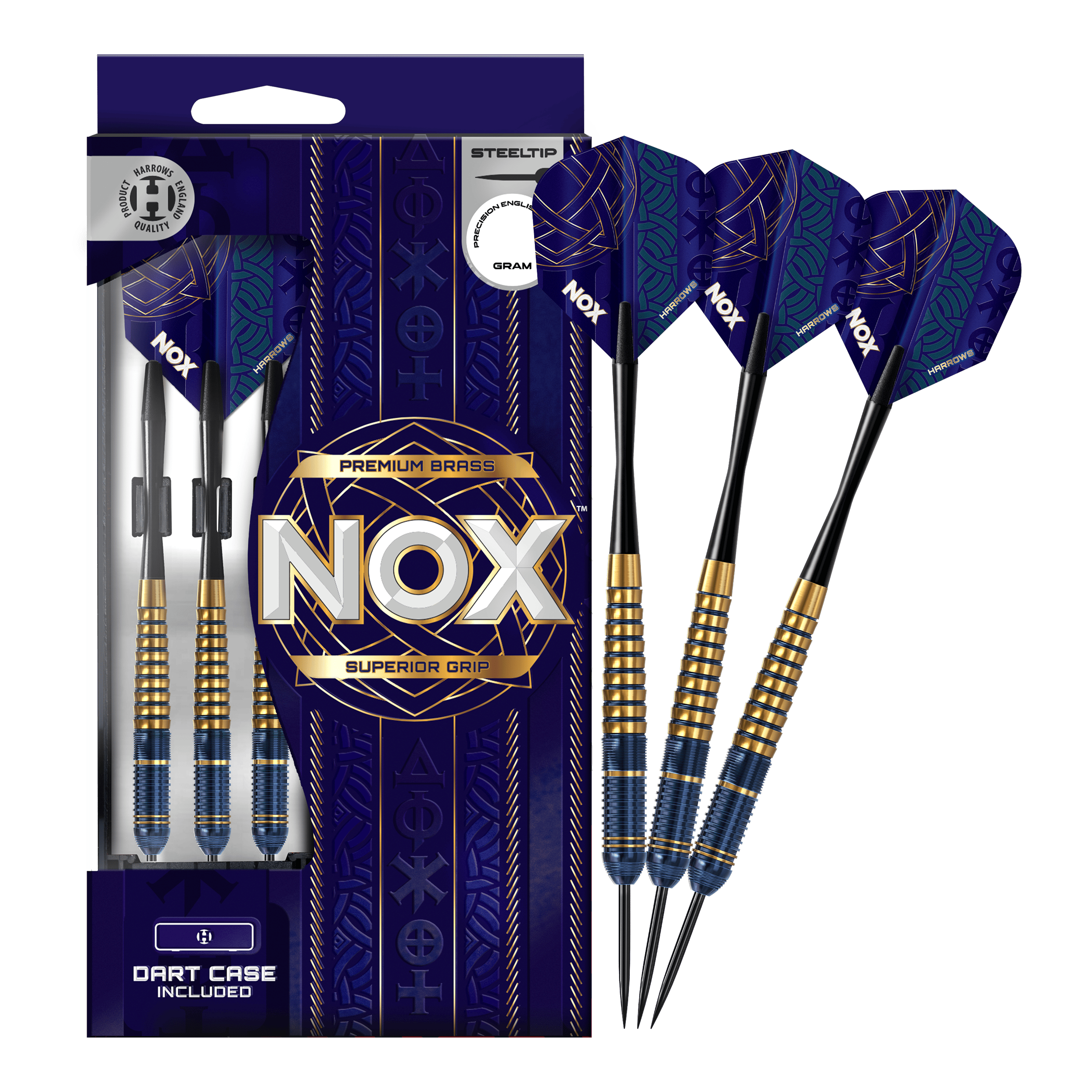 Dardos de acero y latón Harrows Nox Premium Abgebildet sind die Harrows Nox Premium Brass Steeldarts. Dieses Produkt zeichnet sich durch hochwertige Verarbeitung aus.