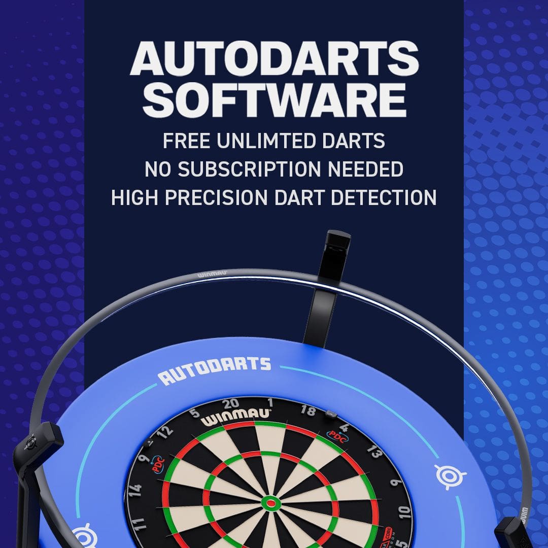 Sistema de puntuación automática Autodarts Vantage Das Bild zeigt das Autodarts Vantage Auto-Scoring System. Es handelt sich um ein System zur automatischen Punkteerfassung für Darts.