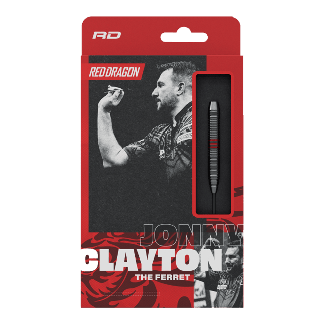 Dardos de acero Red Dragon Jonny Clayton Core Brass - 21 g Zu sehen sind die Red Dragon Jonny Clayton Core Brass Steeldarts mit einem Gewicht von 21g. Die Darts haben einen silbernen und goldenen Schaft mit roten und schwarzen Flights.