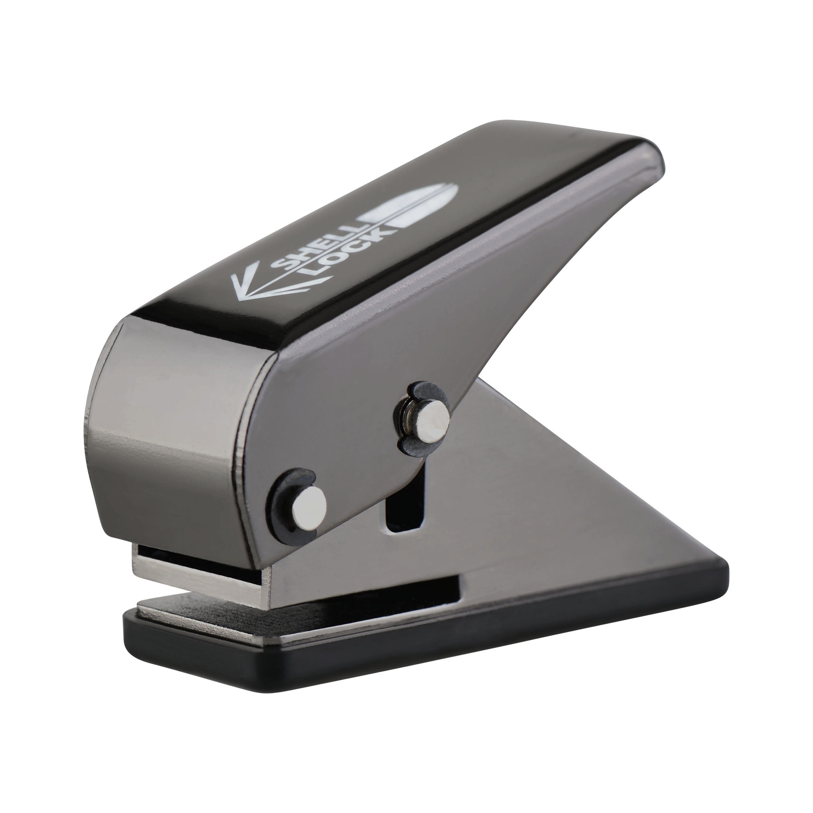 Punzón de bloqueo de carcasa One80 estilo L Das Bild zeigt den L-Style One80 Shell Lock Punch Flightlocher. Dieses Produkt wird verwendet, um Löcher in Dartflights zu stanzen.