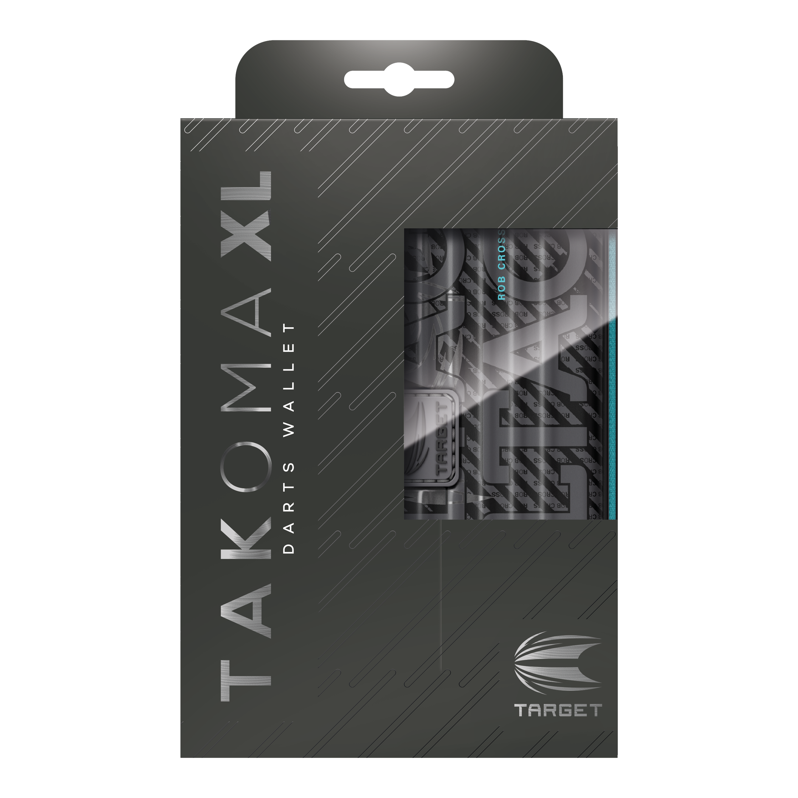 Estuche para dardos Takoma XL Ghost Series Rob Cross Das Foto zeigt das Takoma XL Ghost Series Rob Cross Dartcase. Es ist ein robustes Etui für Dartspieler.