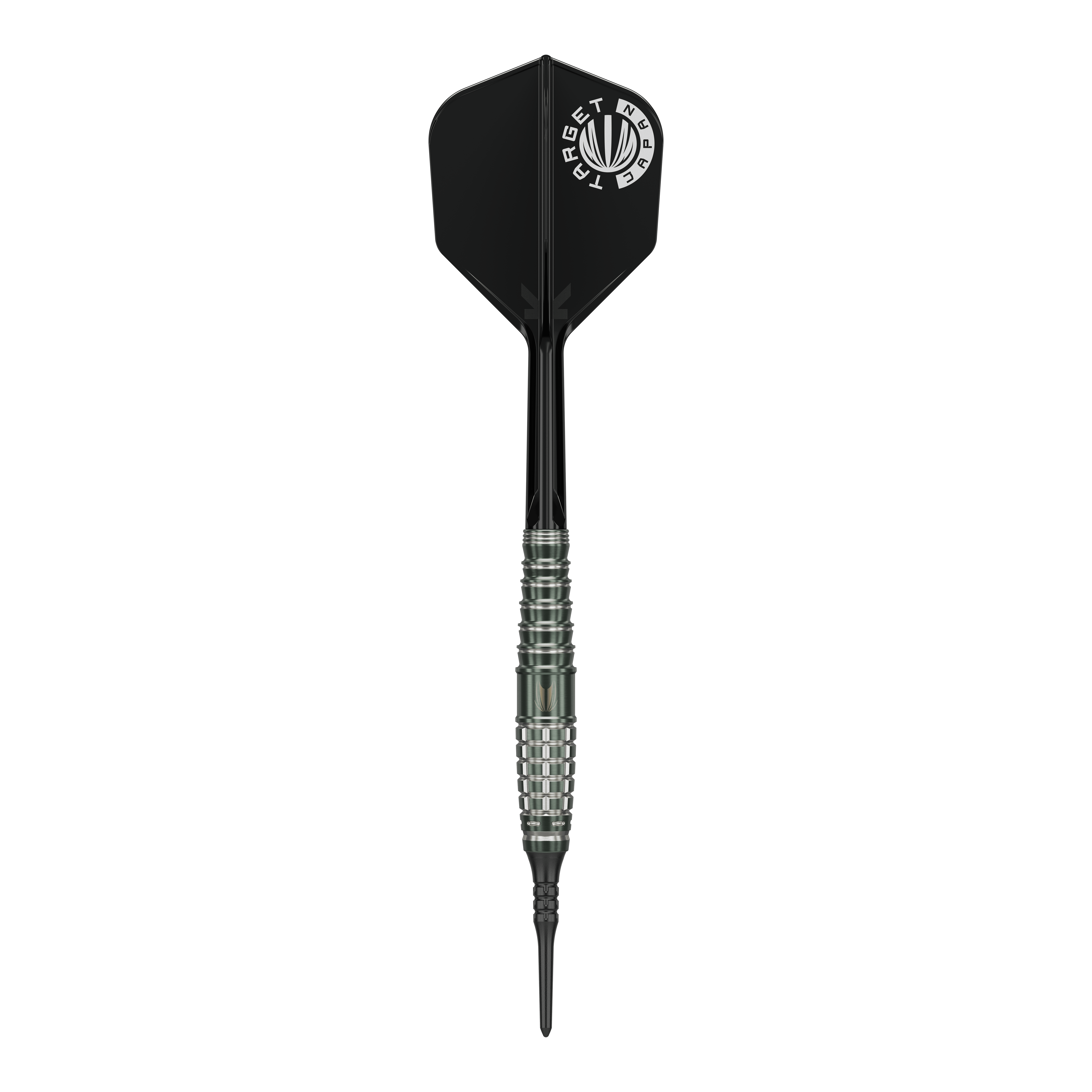 Dardos blandos Target Japan Akito Yamagata Scream GEN1 - 19 g Das Bild zeigt einen Target Japan Akito Yamagata Scream GEN1 Softdart mit einem Gewicht von 19g. Der Dart hat eine schwarze Spitze, einen silbernen, geriffelten Schaft und eine schwarze Flights mit weißem Aufdruck.