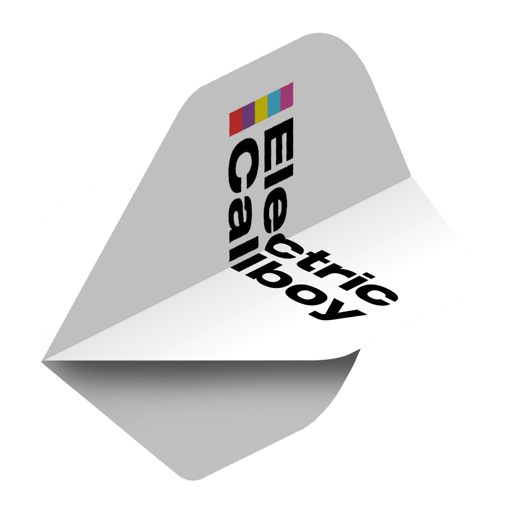 Auf dem Bild ist das Electric Callboy Tanzneid Flight Pack - 10 Sets zu sehen. Das Produkt ist in Weiß gehalten.