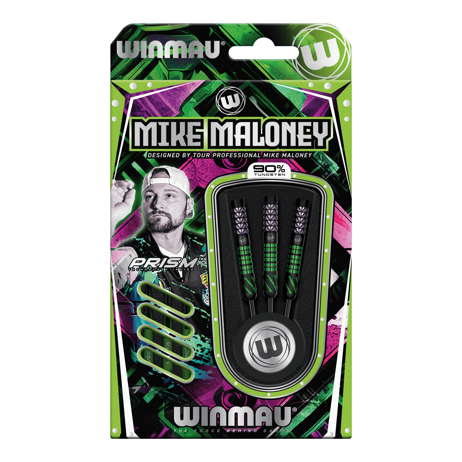 dardos de acero Winmau Mike Maloney Zu sehen sind Winmau Mike Maloney Steeldarts. Dieses Dart-Set ist für den professionellen Gebrauch gedacht.
