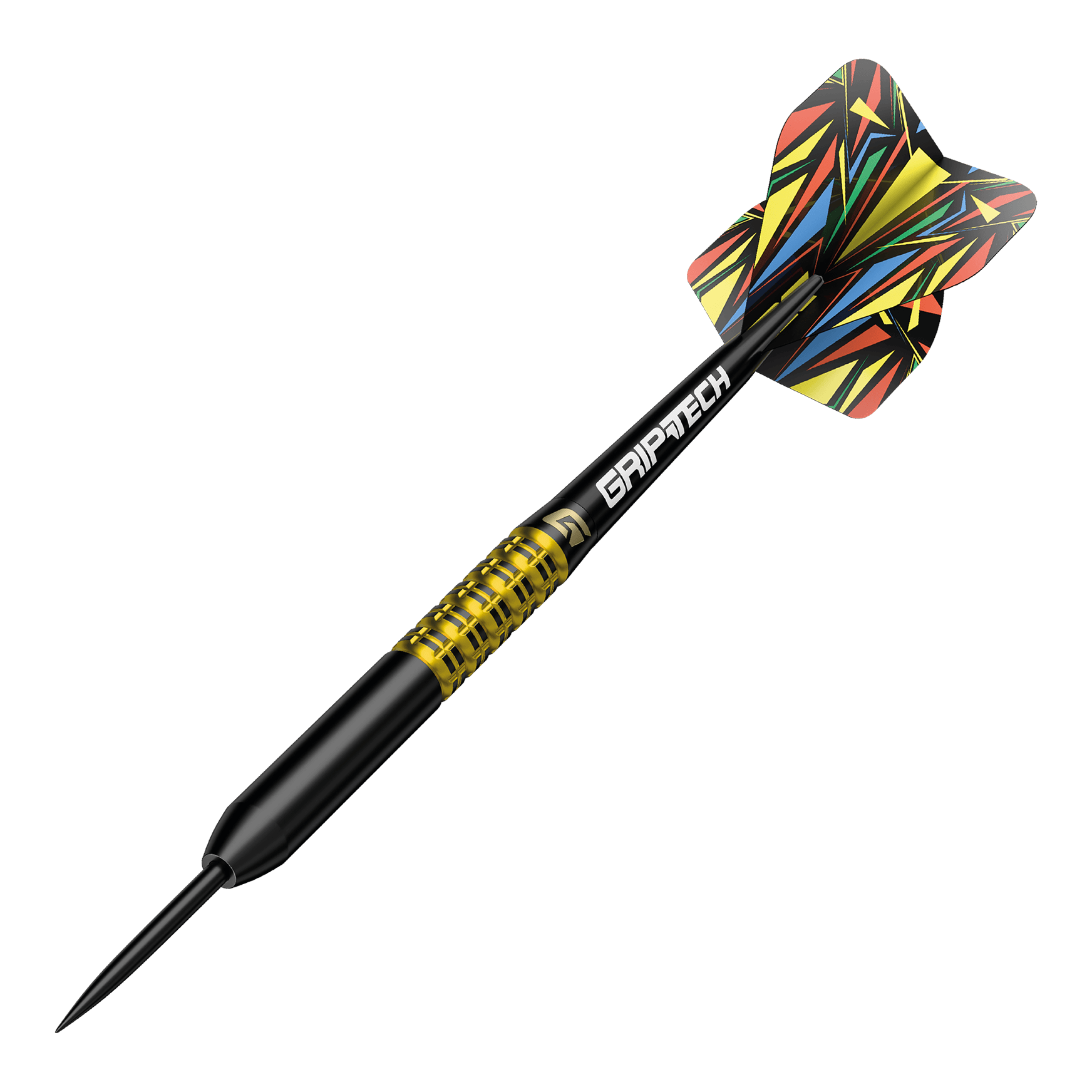 Dardos de acero de tungsteno amarillo GOAT Athlete Hier ist ein gelber Tungsten-Steeldart abgebildet. Der Dateiname ist 'GD7000770 GOAT Athlete Yellow Tungsten Steeldarts 4'.