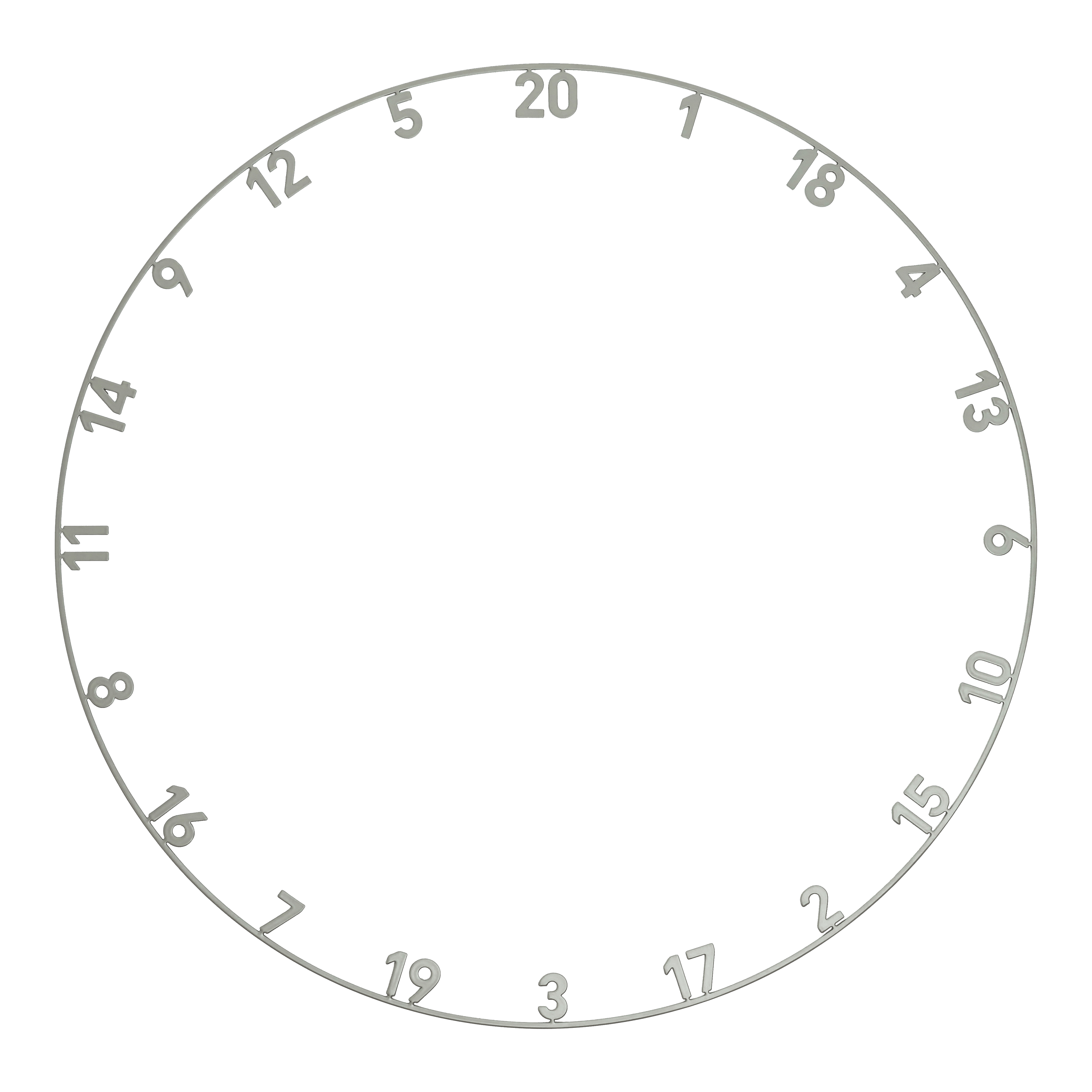 Diana de dardos de acero Endorphine de precisión 180 con anillo numerado - Gris nórdico Hier wird das Precise 180 Endorphine Steeldartboard mit Nummernring in Nordic Grey dargestellt. Die edle grau-schwarze Optik macht das Board besonders.