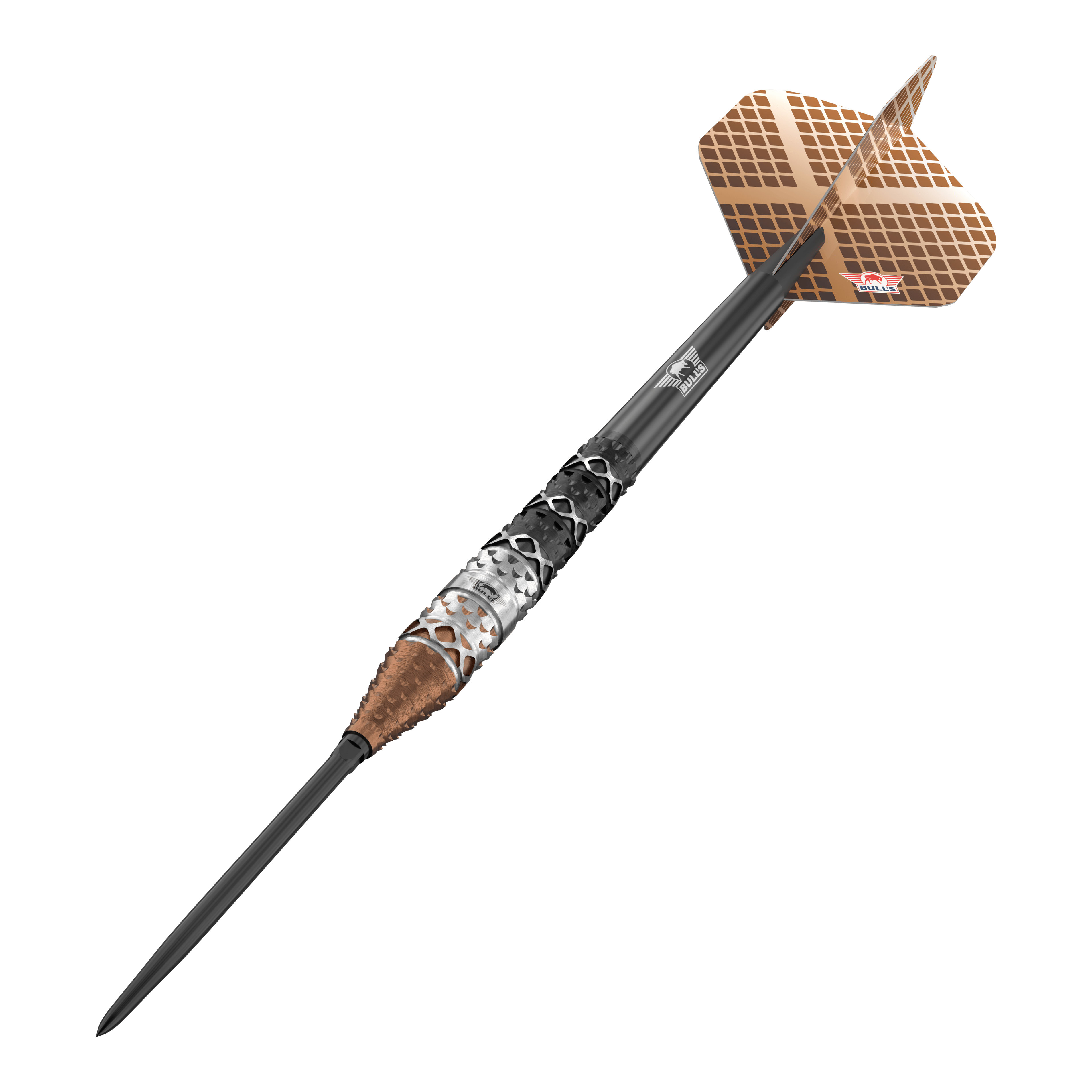 Bulls NL Max Hopp 95% Puntos Convertibles Steeldarts Abgebildet sind die Bulls NL Max Hopp 95% Convertible Points Steeldarts mit innovativem Spitzenwechsel-System. Das Produkt besticht durch Präzision und modernes Design.