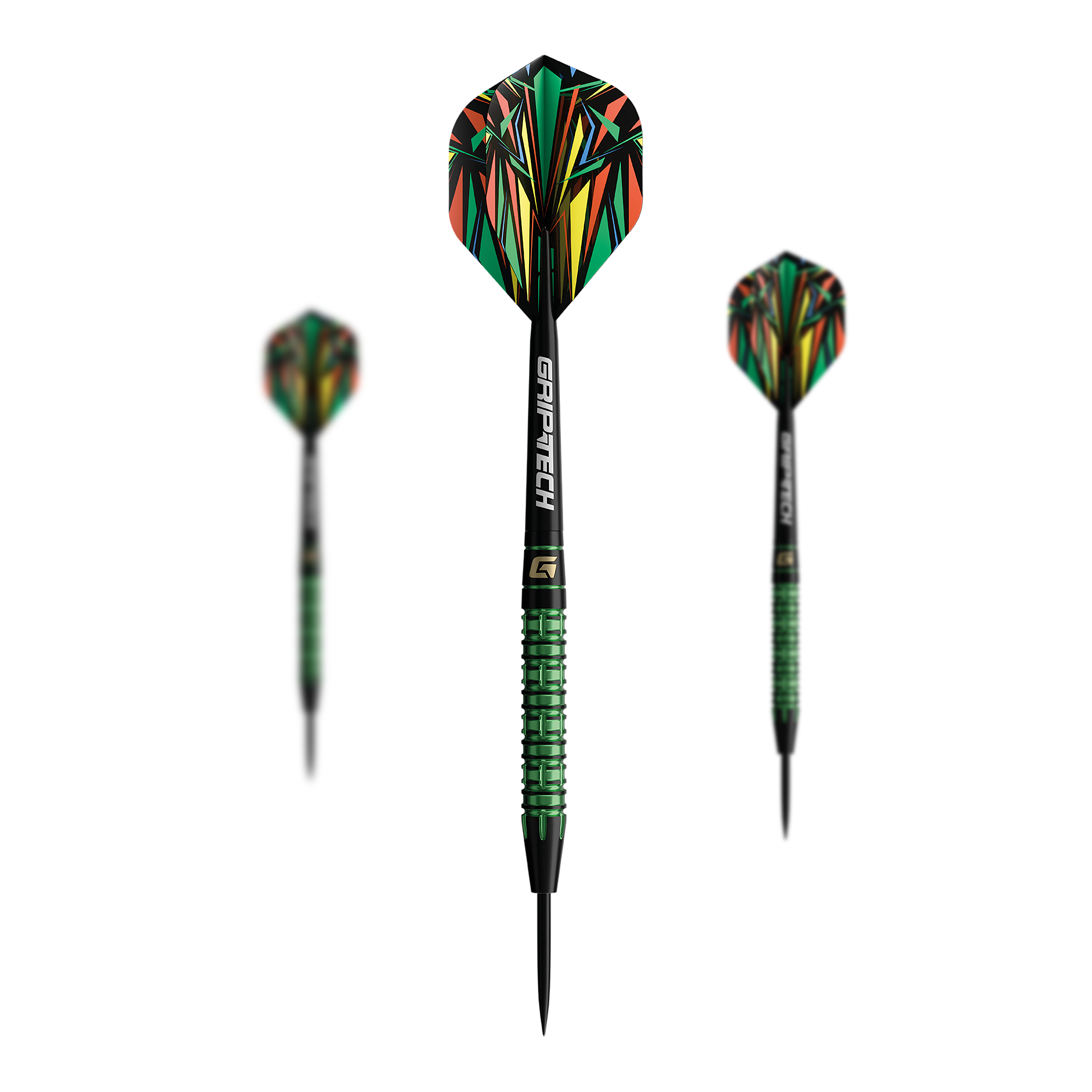 Dardos de acero de tungsteno verde GOAT Athlete Dieses Bild zeigt die GOAT Athlete Green Tungsten Steeldarts. Auf dem Foto ist die grüne Variante der Steeldarts zu sehen.