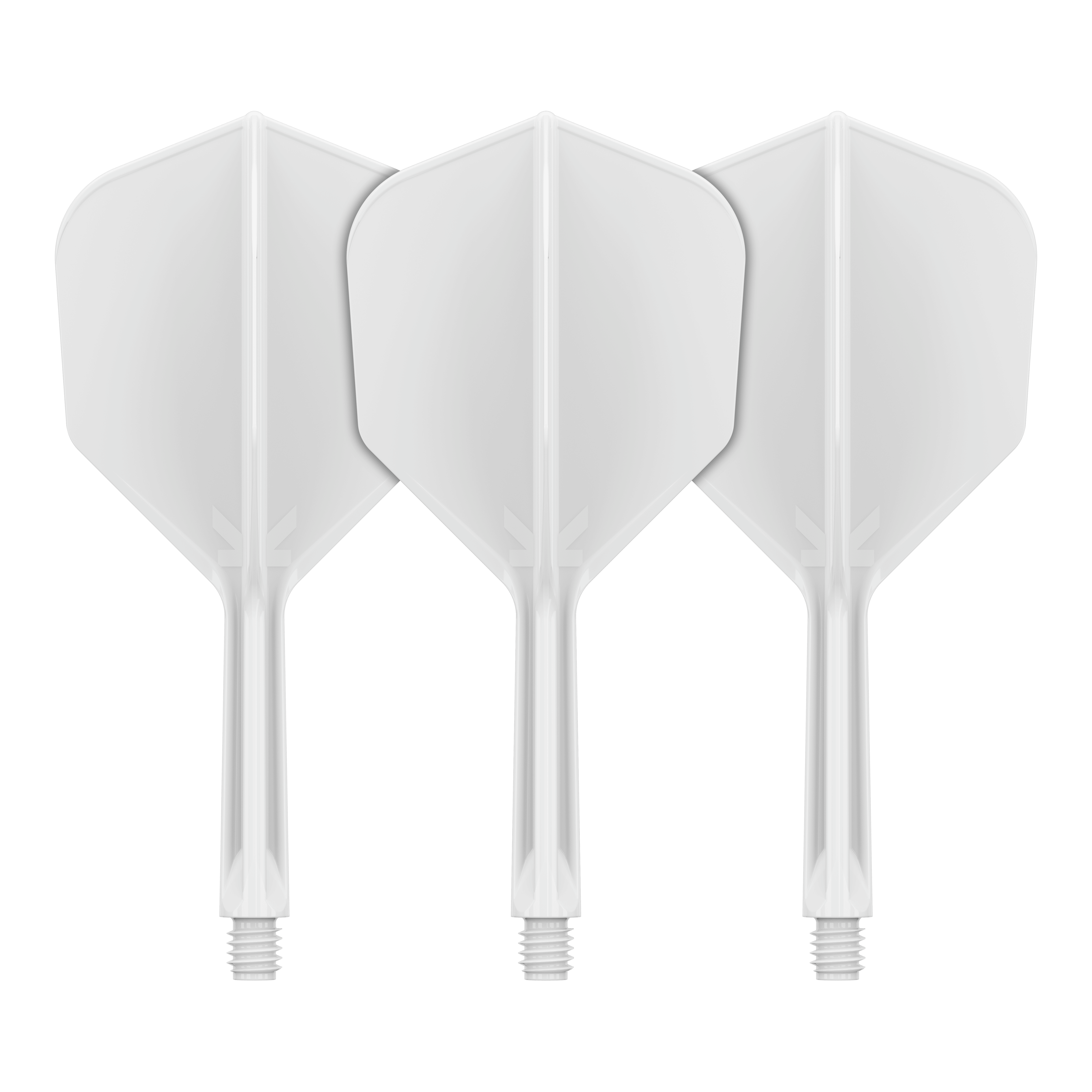 Sistema de vuelo Target K-Flex No6 - Blanco Das Bild zeigt vermutlich ein weißes Flight-System, wahrscheinlich Target K-Flex No6 mit 26 mm Länge. Es handelt sich um ein Dart-Zubehör.