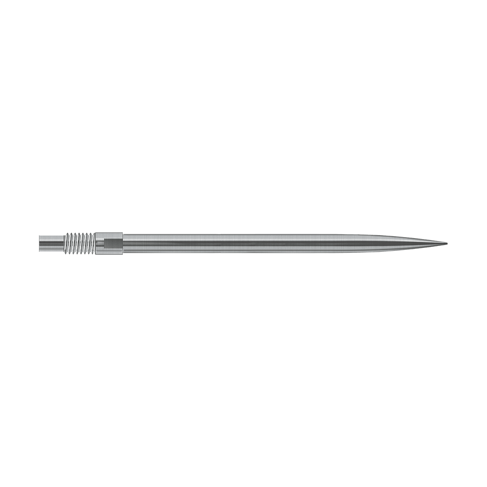 Puntas de dardos Harrows Quick Point - Plateadas Das Bild zeigt vermutlich silberne Dartspitzen von Harrows in 40mm Länge. Der Dateiname lautet 'QP23950_Harrows_QuickPoint_Dartspitzen_Silber_40mm_2'.