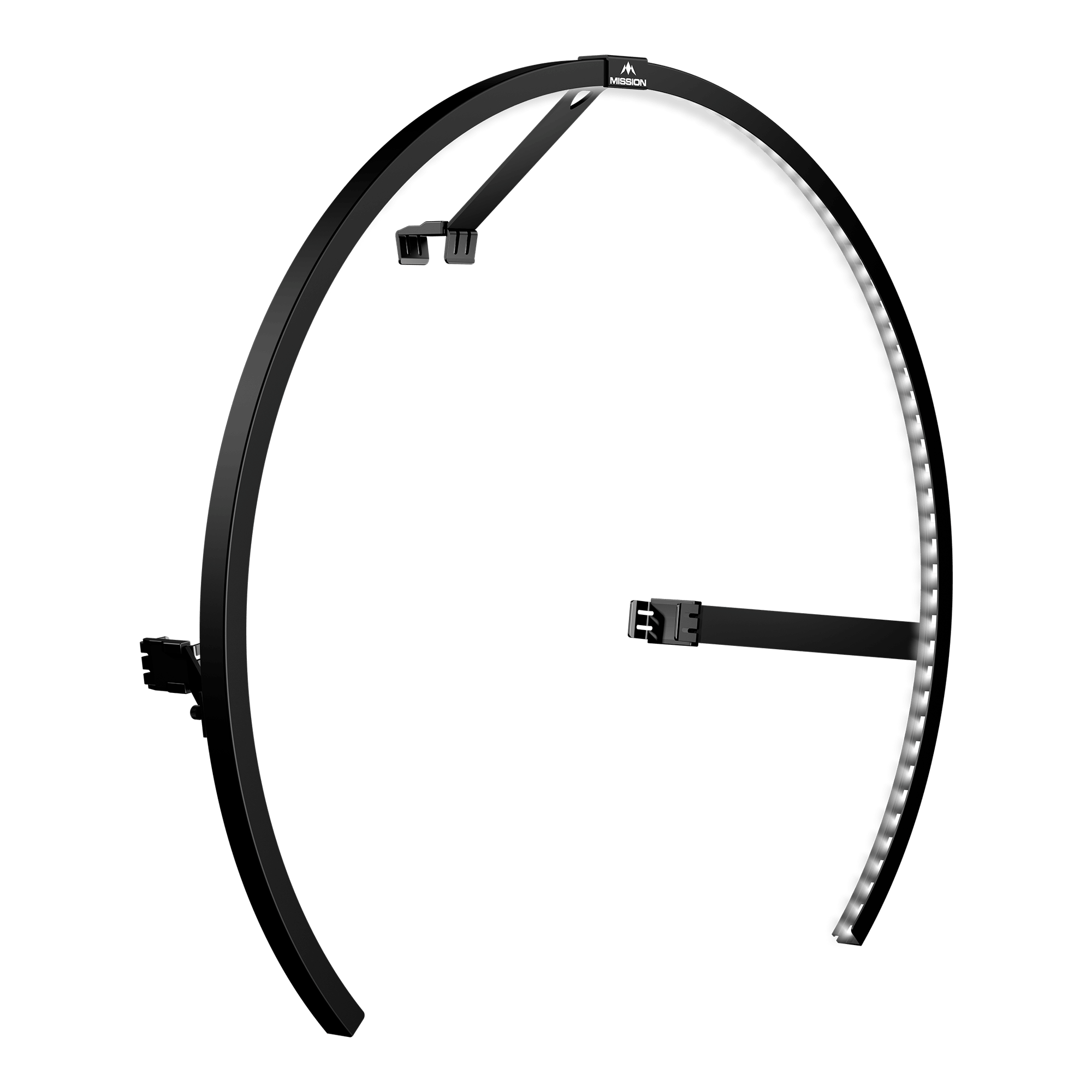 Mission Torus 270 LED Dartboard Beleuchtung - Schwarz. Diese schwarze LED-Beleuchtung sorgt für optimale Sicht beim Dartspielen.