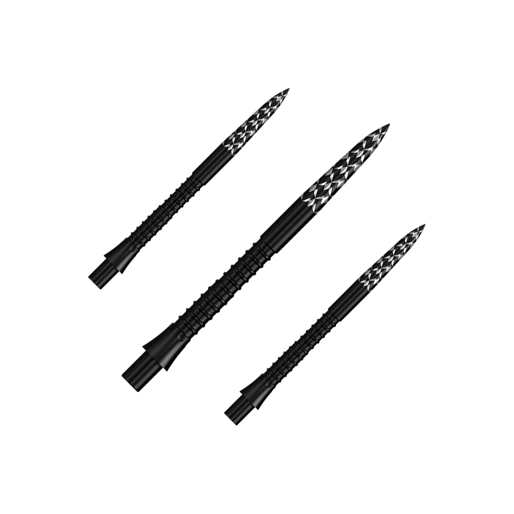 Puntas de dardos Mission Caliburn EVO con logotipo GV - Negro Dieses Bild zeigt ein Set von Mission Caliburn EVO GV-Logo Steeldartspitzen in Schwarz, 32 mm. Die Dartspitzen sind für professionelle Dartspiele geeignet.