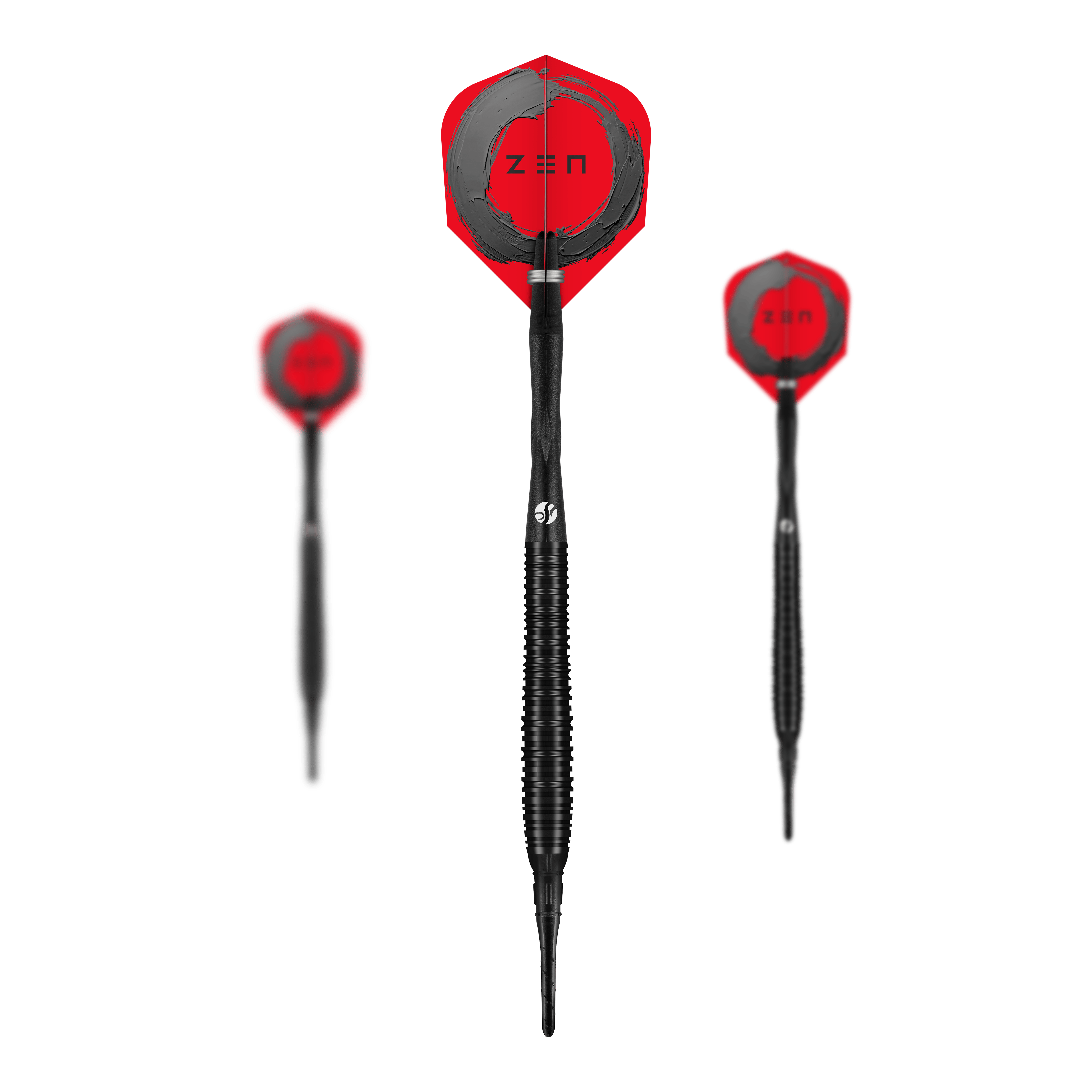 Dardos blandos Shot ZEN Torpedo - 20 g Das Bild zeigt ein Set der Shot ZEN Torpedo Softdarts - 20g. Es sind mehrere Pfeile als vollständiges Set abgebildet.