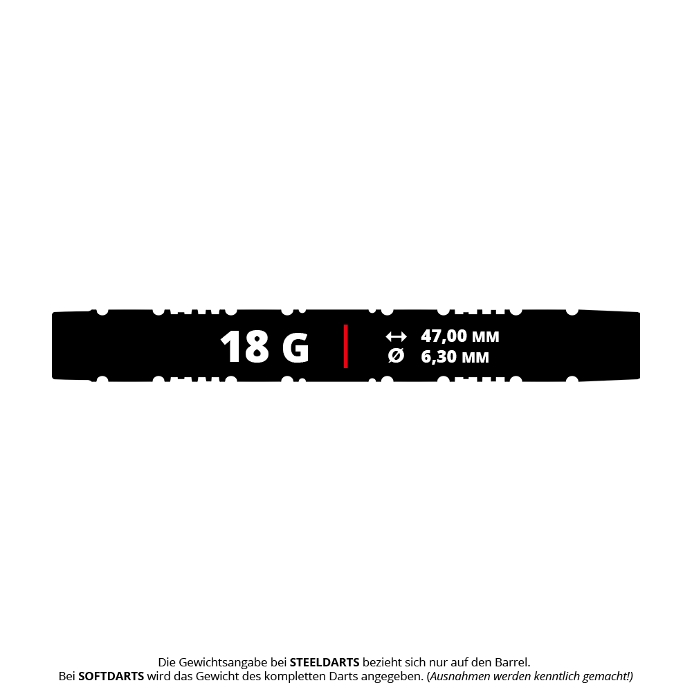 Dardos blandos Target Chris Dobey 95K - 18 g Hier sieht man die Target Chris Dobey 95K Softdarts mit 18 Gramm. Die Softdarts sind für Turnierspieler geeignet.