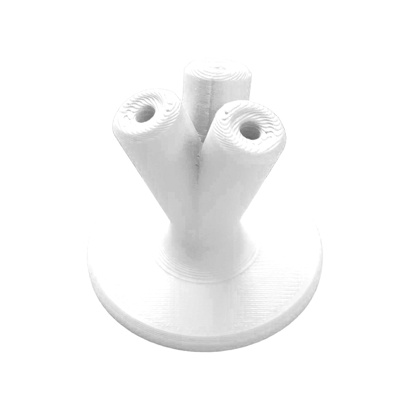 Das Bild zeigt einen kompakten Darthalter in Weiß. Es handelt sich um das Modell '678_NYTStudio_Compact_Darthalter_Wei_2'.