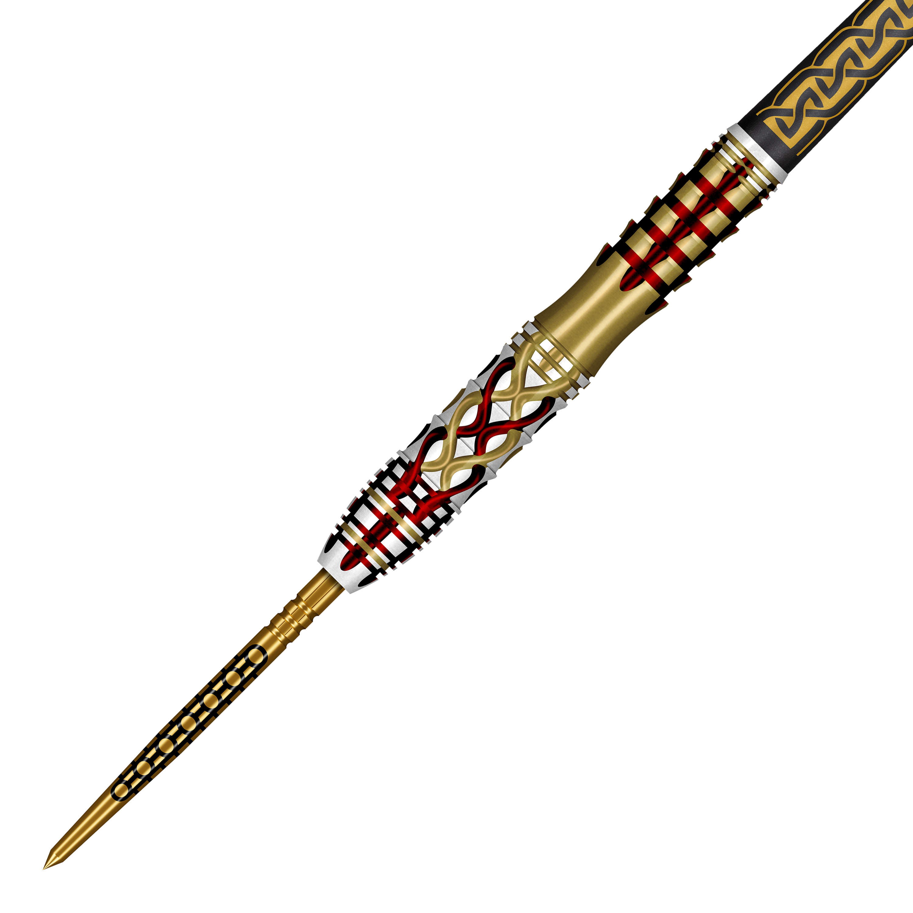 Dardos de acero Shot Goths Alaric Turbo Point - 23 g Auf dem Bild sind Shot Goths Alaric Turbo Point Steeldarts mit einem Gewicht von 23g zu sehen. Diese Darts sind ideal für den Einsatz am Steeldartboard.