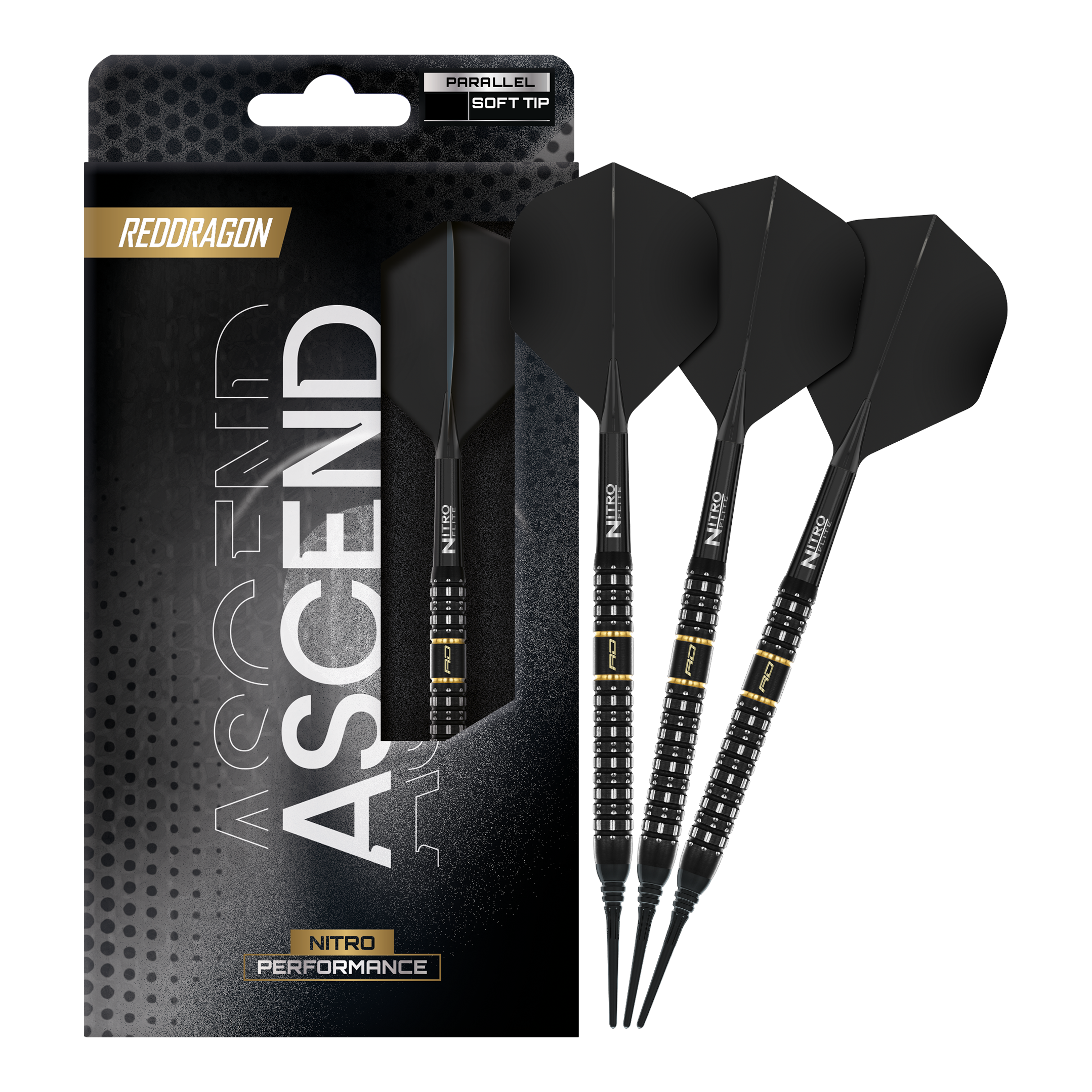 Dardos blandos Red Dragon Ascend Parallel - 20 g Abgebildet sind Red Dragon Ascend Parallel Softdarts - 20g. Die Darts sind für Präzision beim Spiel konzipiert.