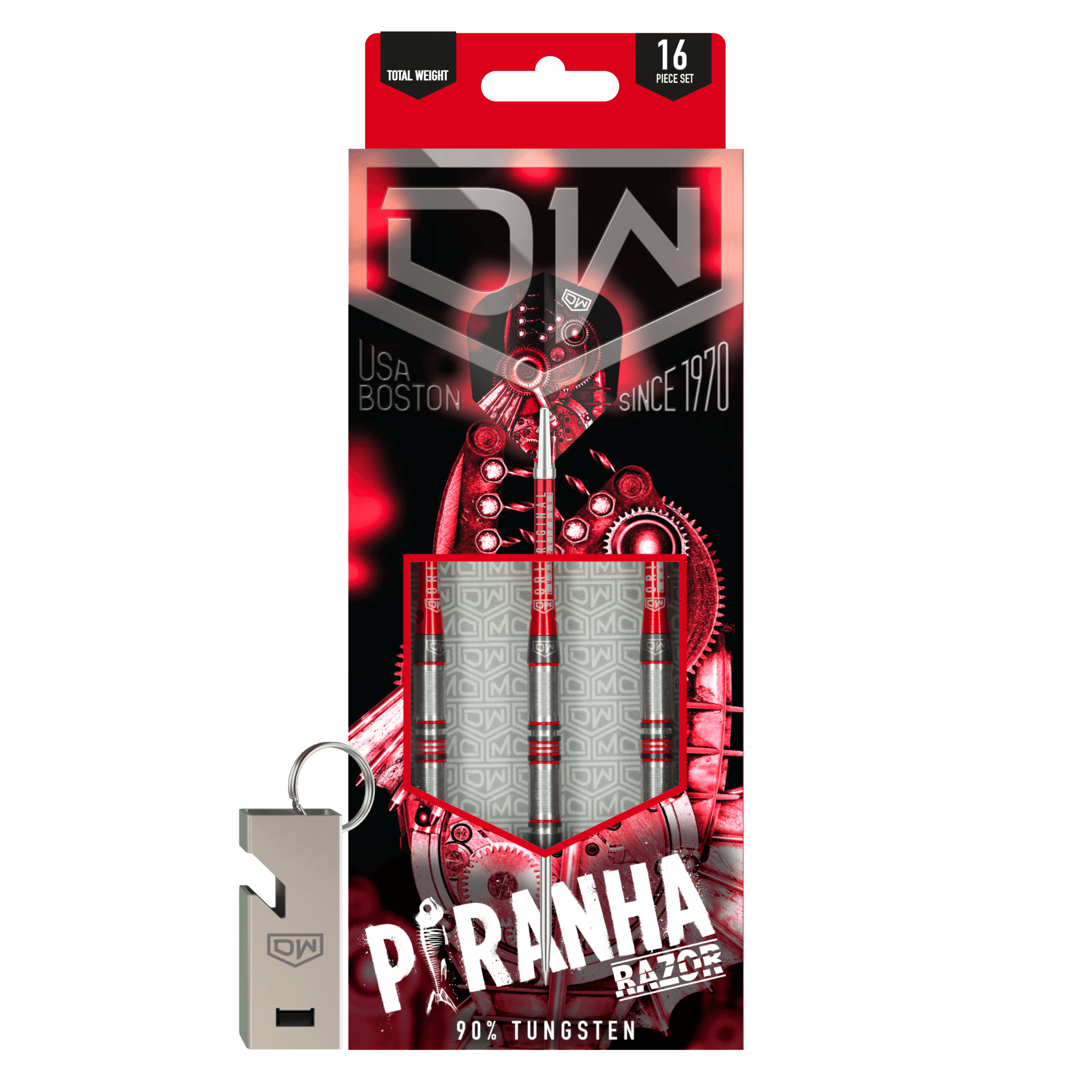 Dardos de acero DW Piranha Razor 02 - 23 g