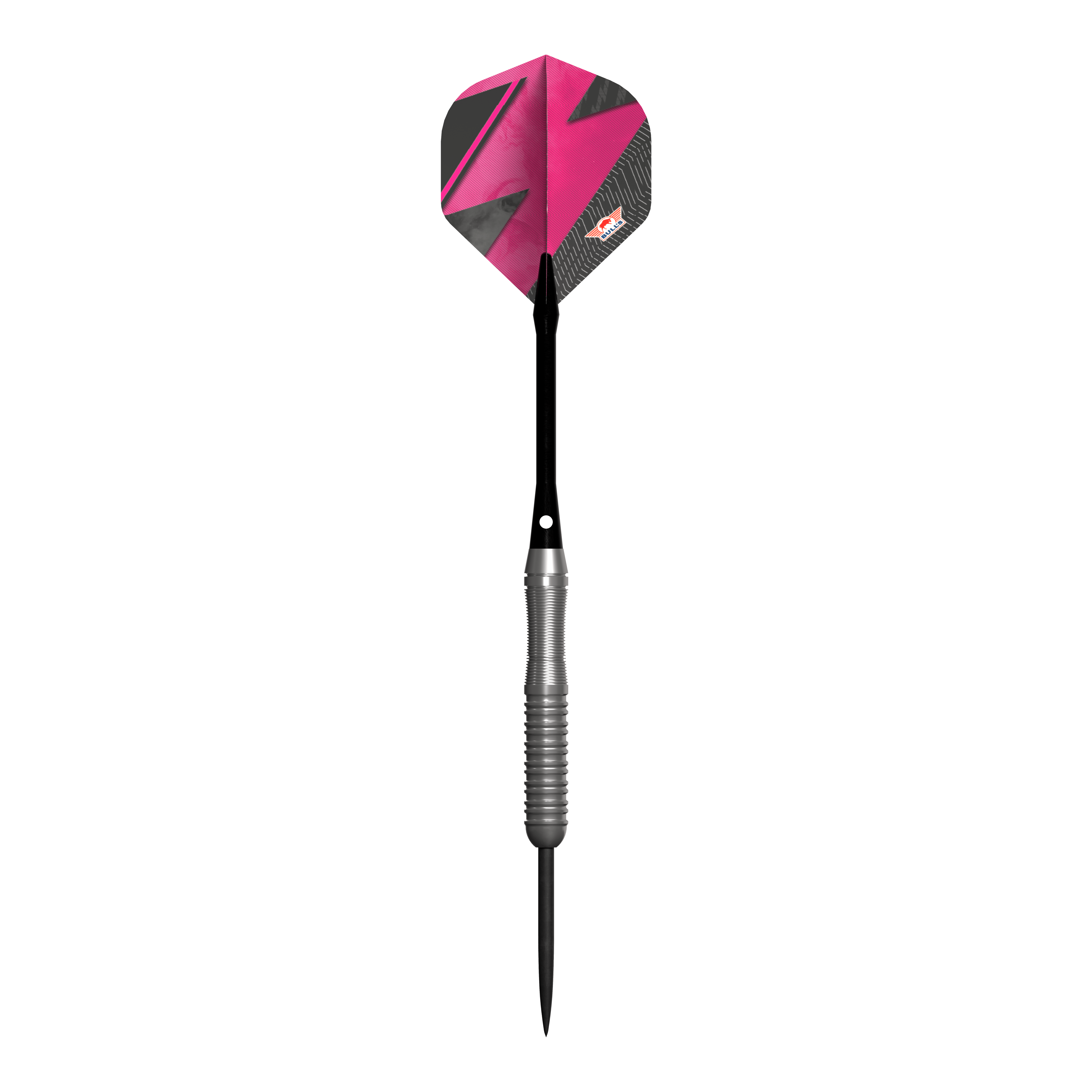 Dardos de acero Bulls NL Lightning Pink Der Bulls NL Lightning Pink Steeldart hat eine auffällige pink-schwarze Flight. Der Schaft ist silberfarben und geriffelt für besseren Halt.