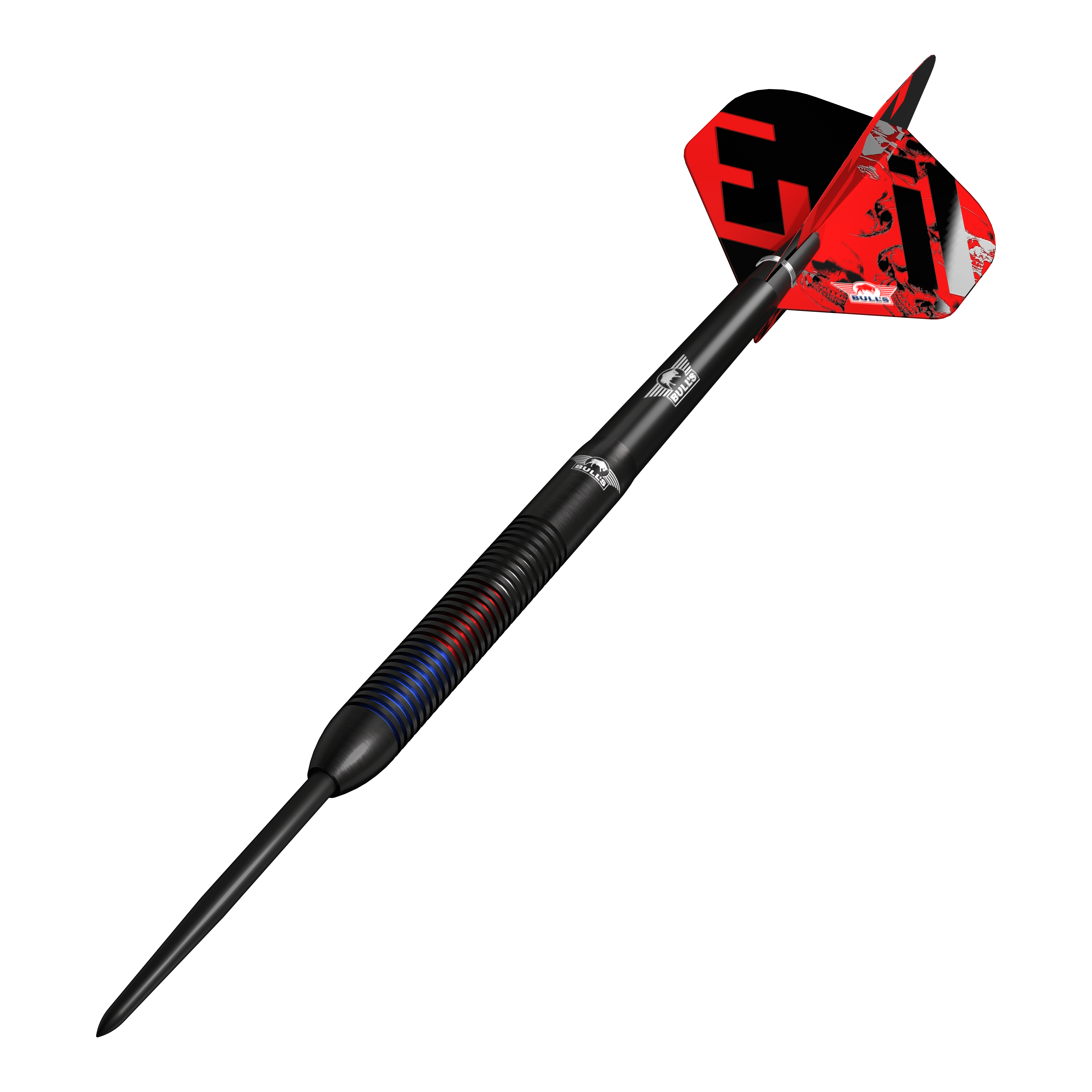 Dardos de acero Bulls NL Karel Sedlacek E2 - 24 g Zu sehen sind die Bulls NL Karel Sedlacek E2 Steeldarts mit 24 Gramm. Das Produkt wird aus einer anderen Perspektive dargestellt.