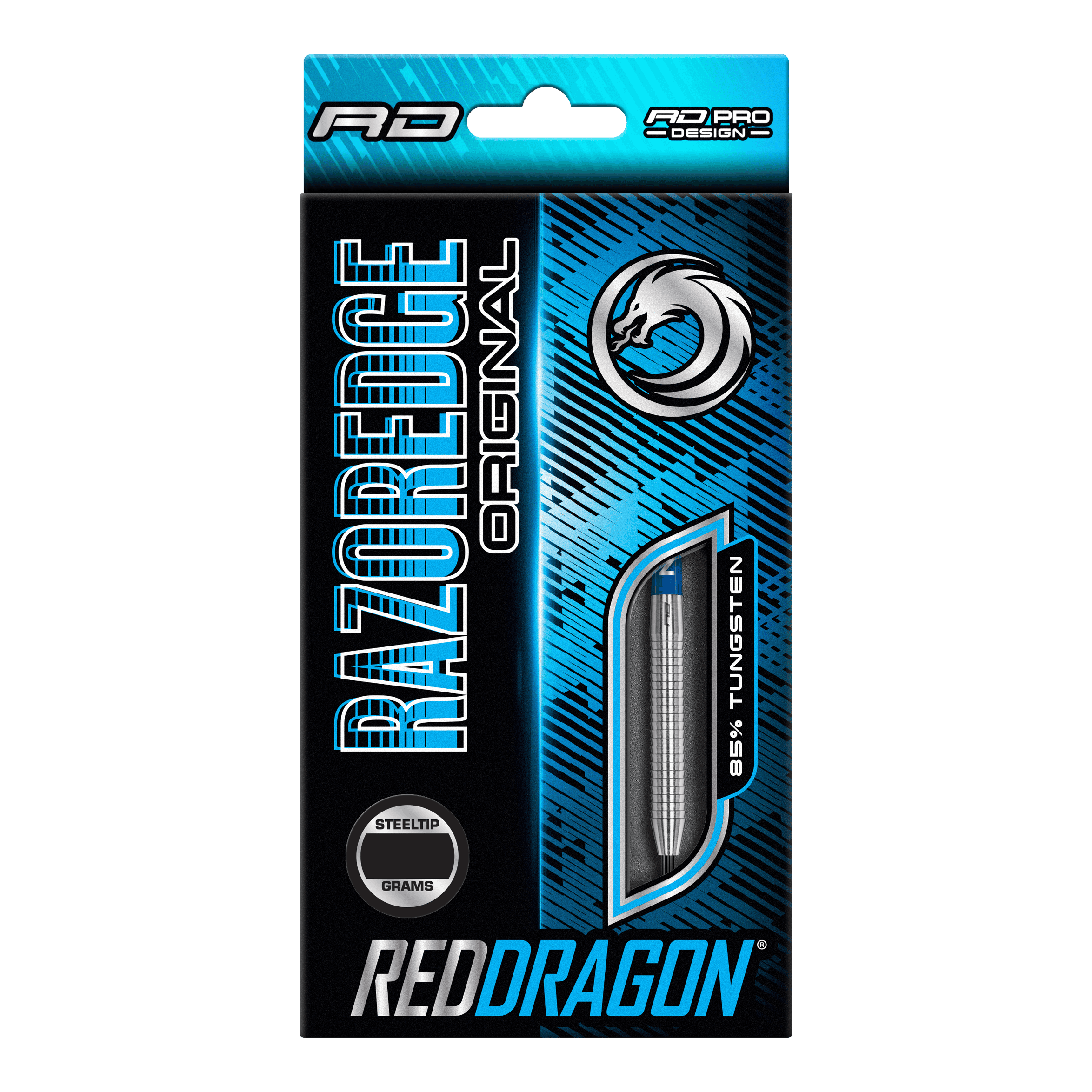 Dardos de acero originales Red Dragon Razor Edge de 24 g