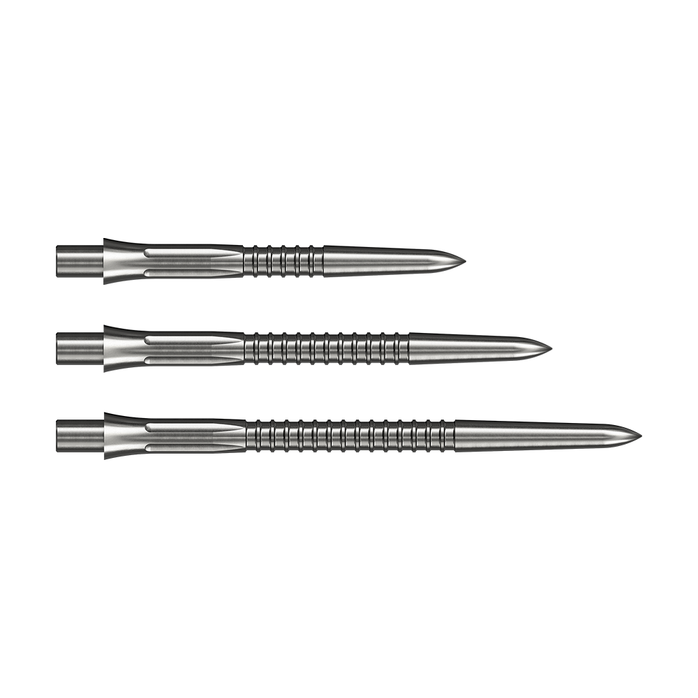 Puntas de dardos Mission Caliburn EVO GV1 - plateadas Auf dem Bild sieht man die Mission Caliburn EVO Dartspitzen GV1 in Silber. Die Spitzen sind für präzises Dartspiel konzipiert.