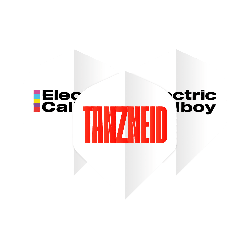 Zu sehen ist das Electric Callboy Tanzneid Flight Pack - 10 Sets. Das Flight Pack ermöglicht eine individuelle Zusammenstellung für Darts.