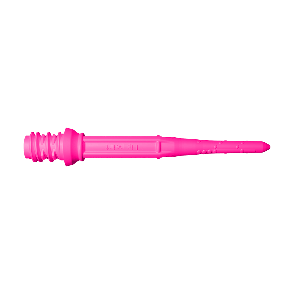 LIP_L-Style_Premium_Lippoints_30_Softdartspitzen_30erPack_NeonPink_2 Das Bild zeigt eine pinke Dartspitze des Produkts "L-Style Premium Lippoints 30 (30er Pack) - 30mm". Die Spitze hat eine Länge von 30 mm und ist speziell für Softdarts geeignet.