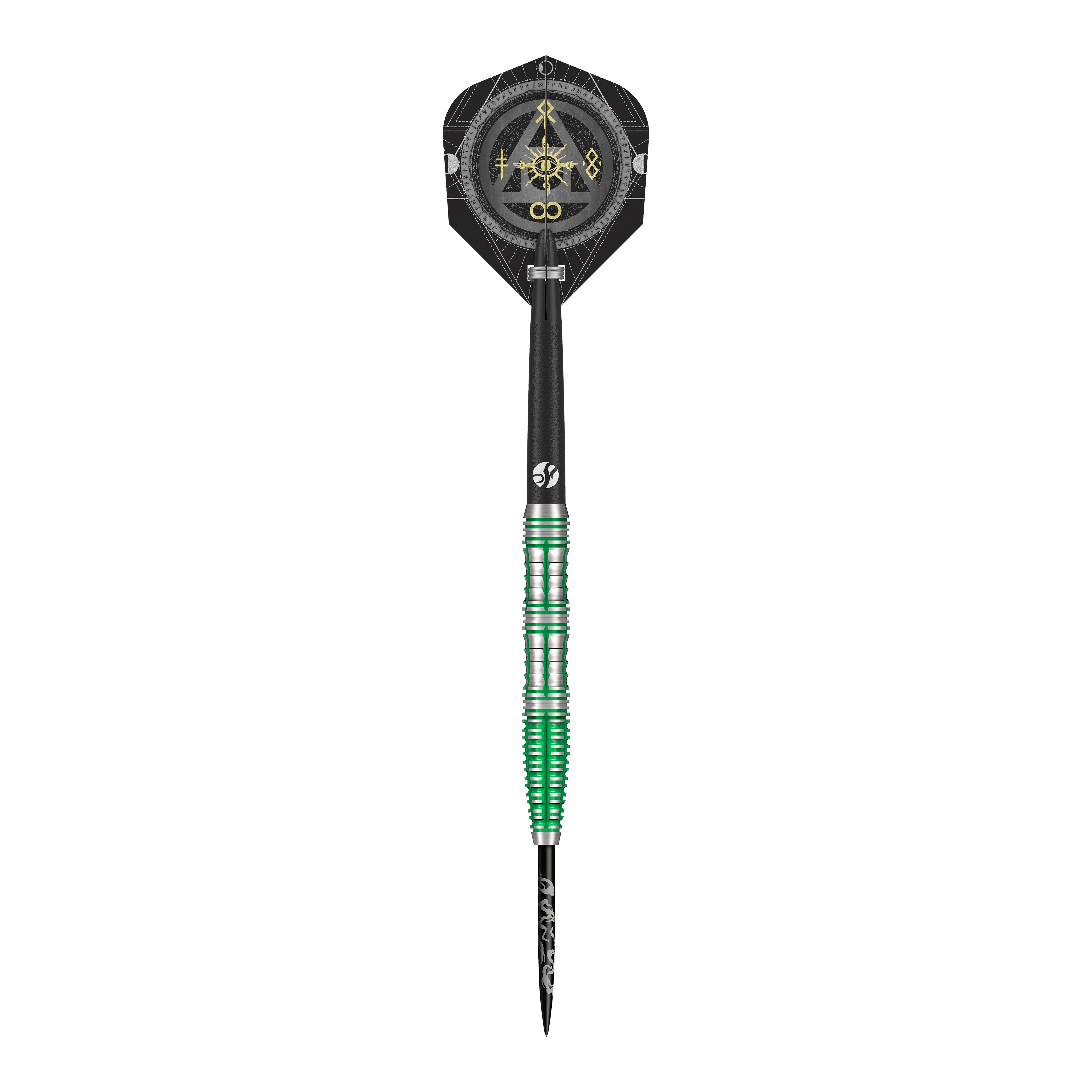 Gezeigt werden die Shot Alchemy Mythril Steeldarts. Sie sind beliebt bei professionellen und Freizeitspielern.