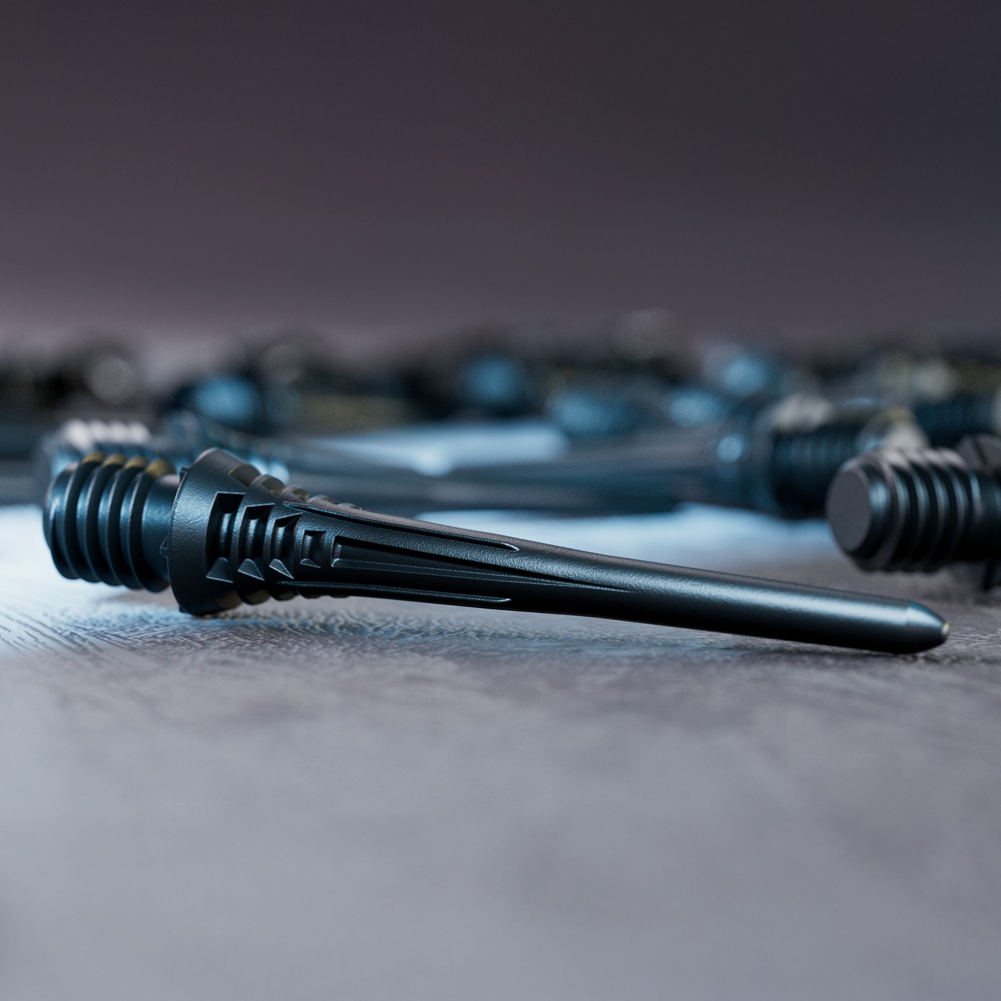 Paquete de 30 puntas de dardos Target Cryo Soft - Negro Die Abbildung zeigt die Verpackung der Target Cryo Softdartspitzen 30er Pack in Schwarz. Sie eignen sich für elektronische Dartscheiben und garantieren sicheren Halt.
