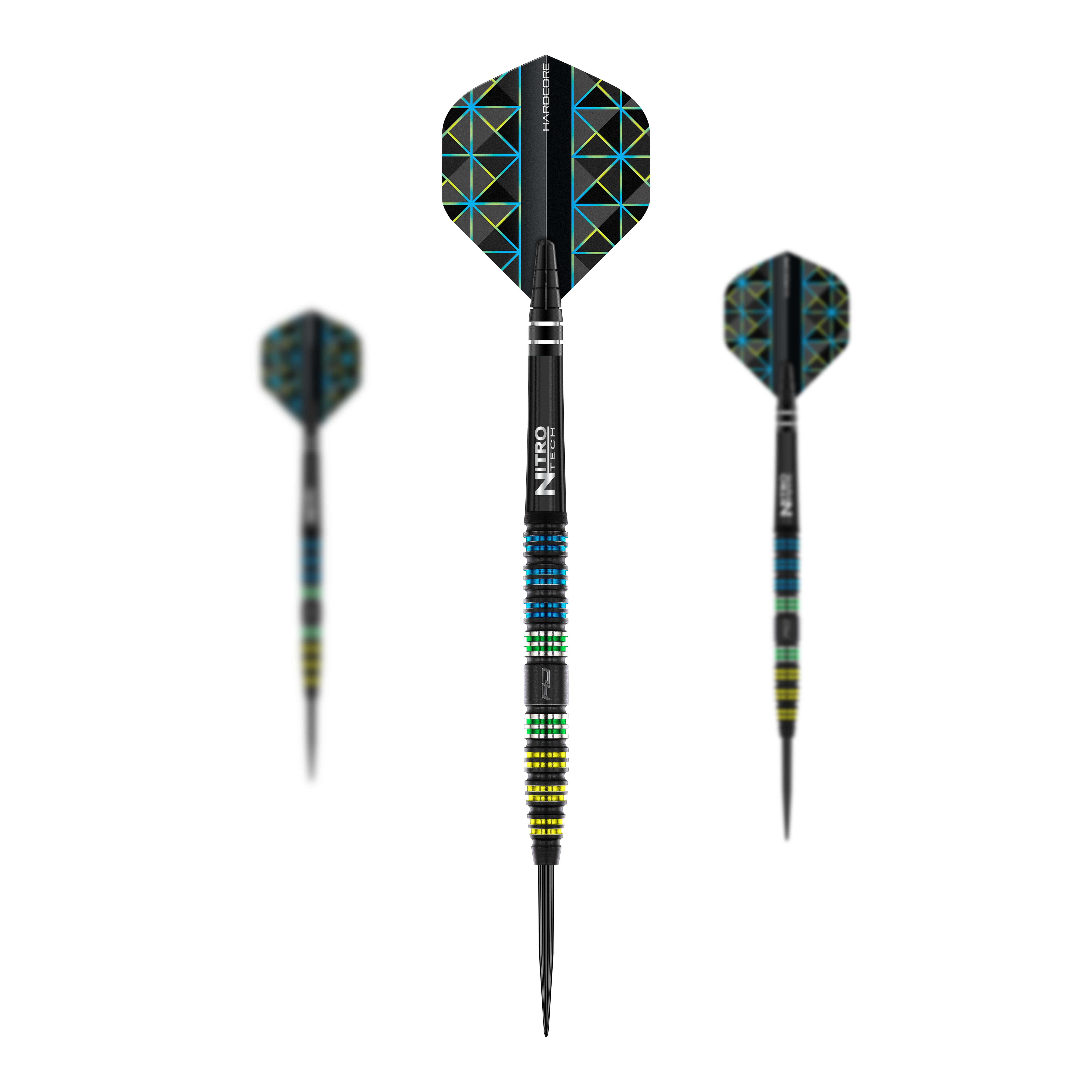 Dardos Red Dragon Dragonfly 95 de acero cónico negro