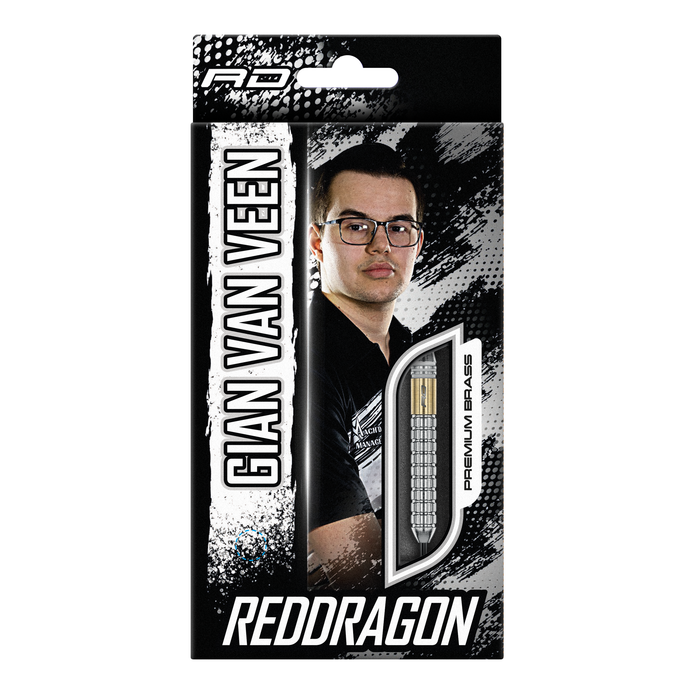 Dardos de acero de latón Red Dragon Gian Van Veen - 21 g Abgebildet sind die Red Dragon Gian Van Veen Brass Steeldarts mit 21 g Gewicht. Die hochwertigen Steeldarts sind perfekt für den Einsatz im Turniersport.
