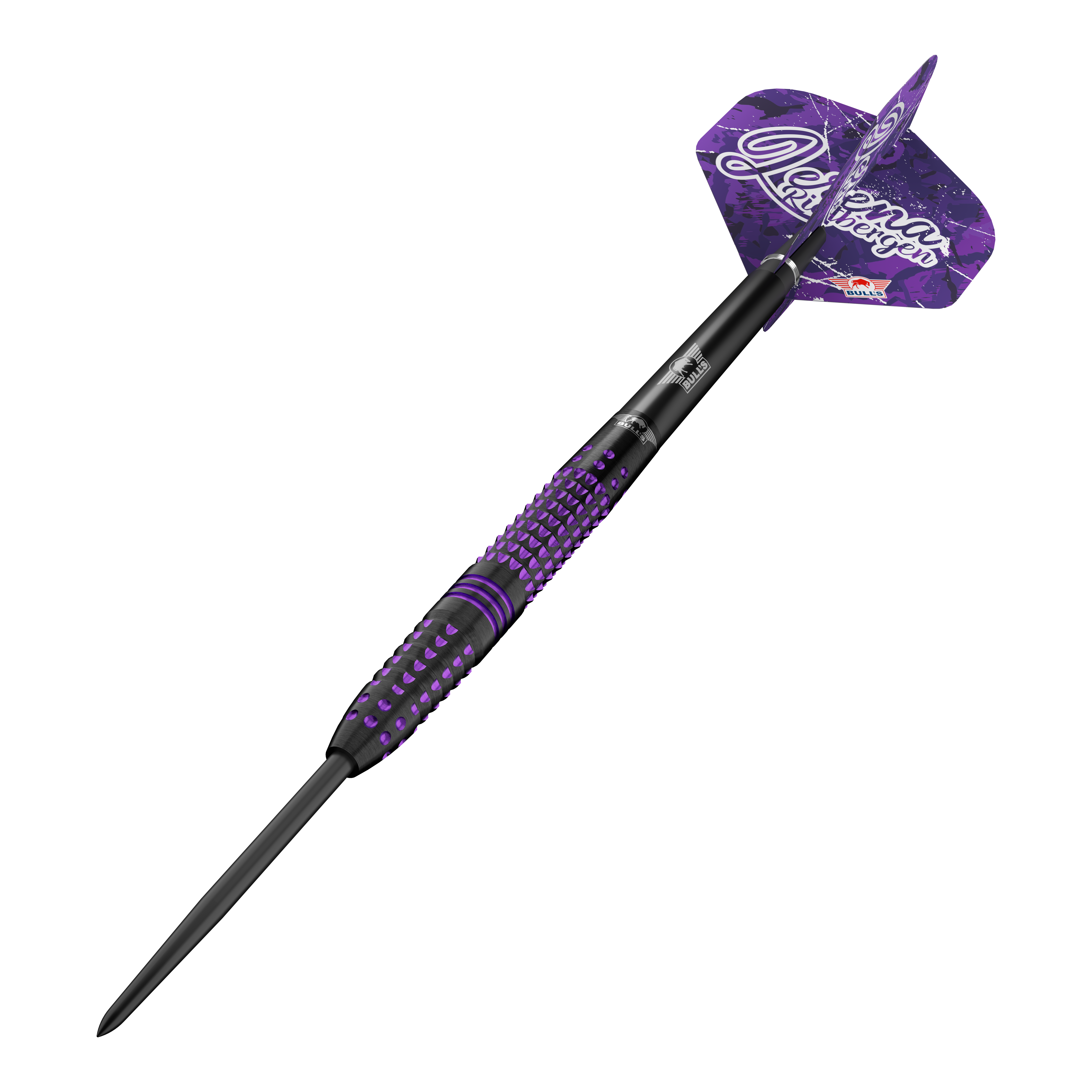 Dardos de acero Bulls NL Lerena Rietbergen - 24 g Abgebildet sind die Bulls NL Lerena Rietbergen Steeldarts - 24g. Das Bild zeigt die Details und die hochwertige Verarbeitung der Steeldarts.