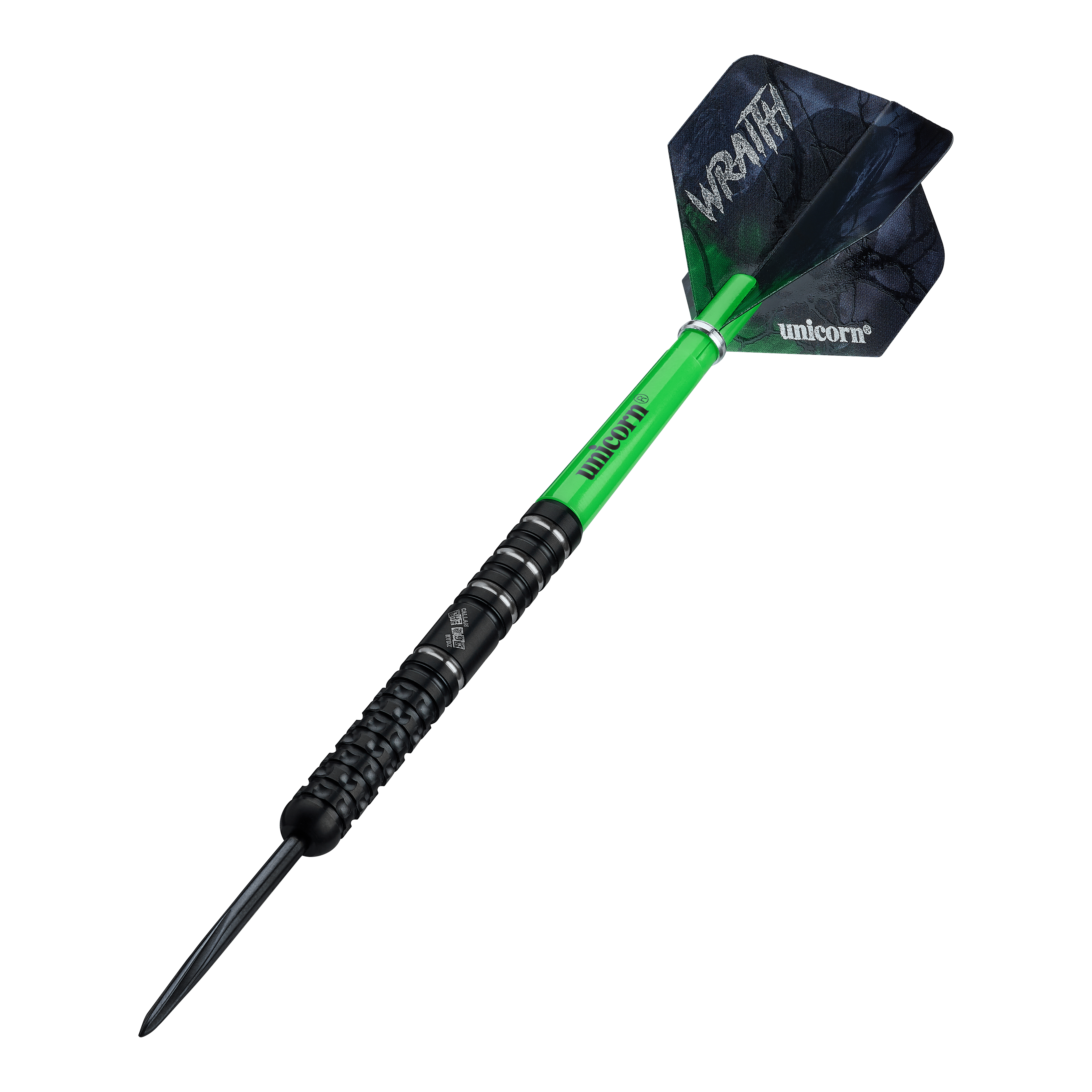 Dardos de acero Unicorn Wraith Callan Rydz - 23 g Abgebildet sind die Unicorn Wraith Callan Rydz Steeldarts - 23g. Das Produkt wird aus einem anderen Blickwinkel gezeigt.