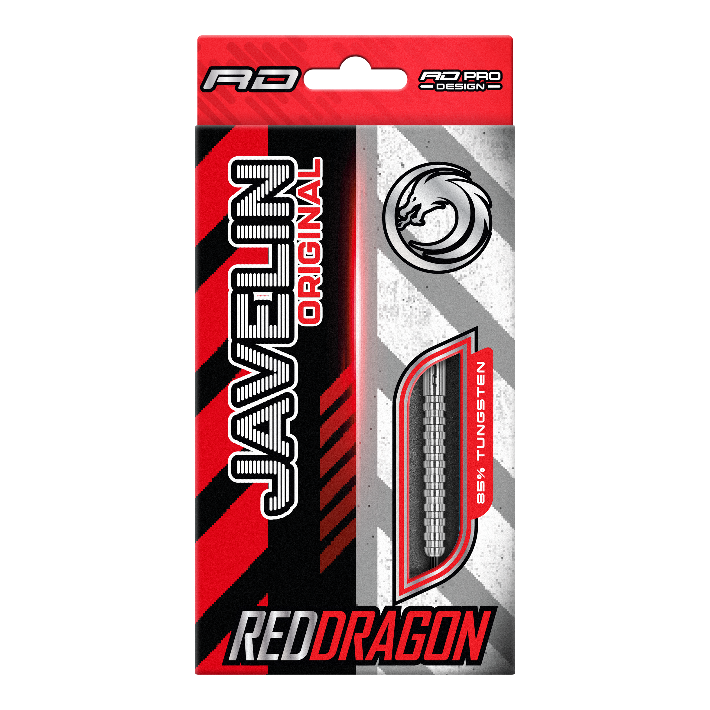 Dardos de acero Red Dragon Javelin Auf dem Bild sind die Red Dragon Javelin Steeldarts zu sehen. Diese Darts sind für Präzision und Leistung bekannt.