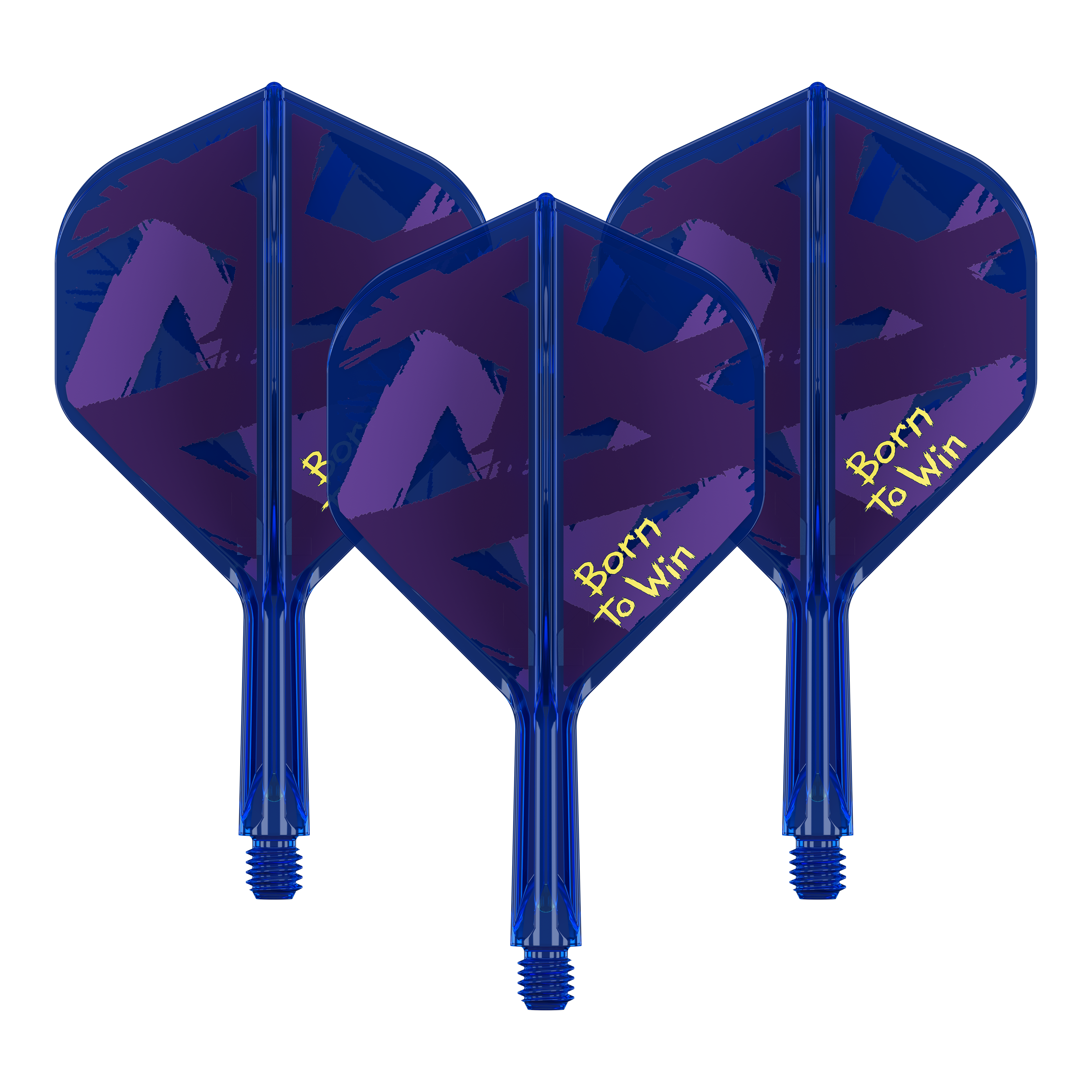Target K-Flex Luke Littler Nacido para ganar Campeón del mundo No. 2 Vuelos estándar Ein Set von Dartflights im Standardformat ist abgebildet. Die Flights zeigen ein gleichmäßiges Muster.