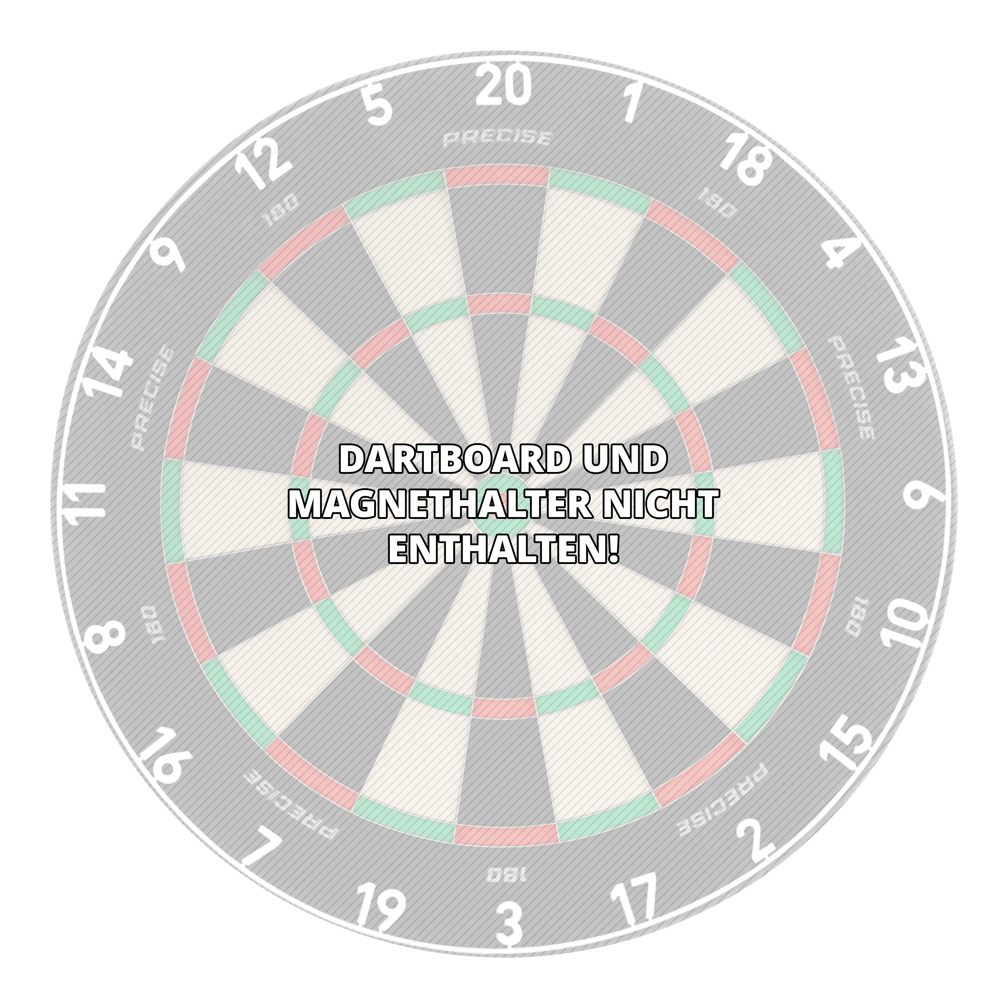 Das Bild zeigt einen Zahlenring, Classic White, für ein Dartboard. Das Produkt wird genutzt, um die Felder des Dartboards zu markieren.