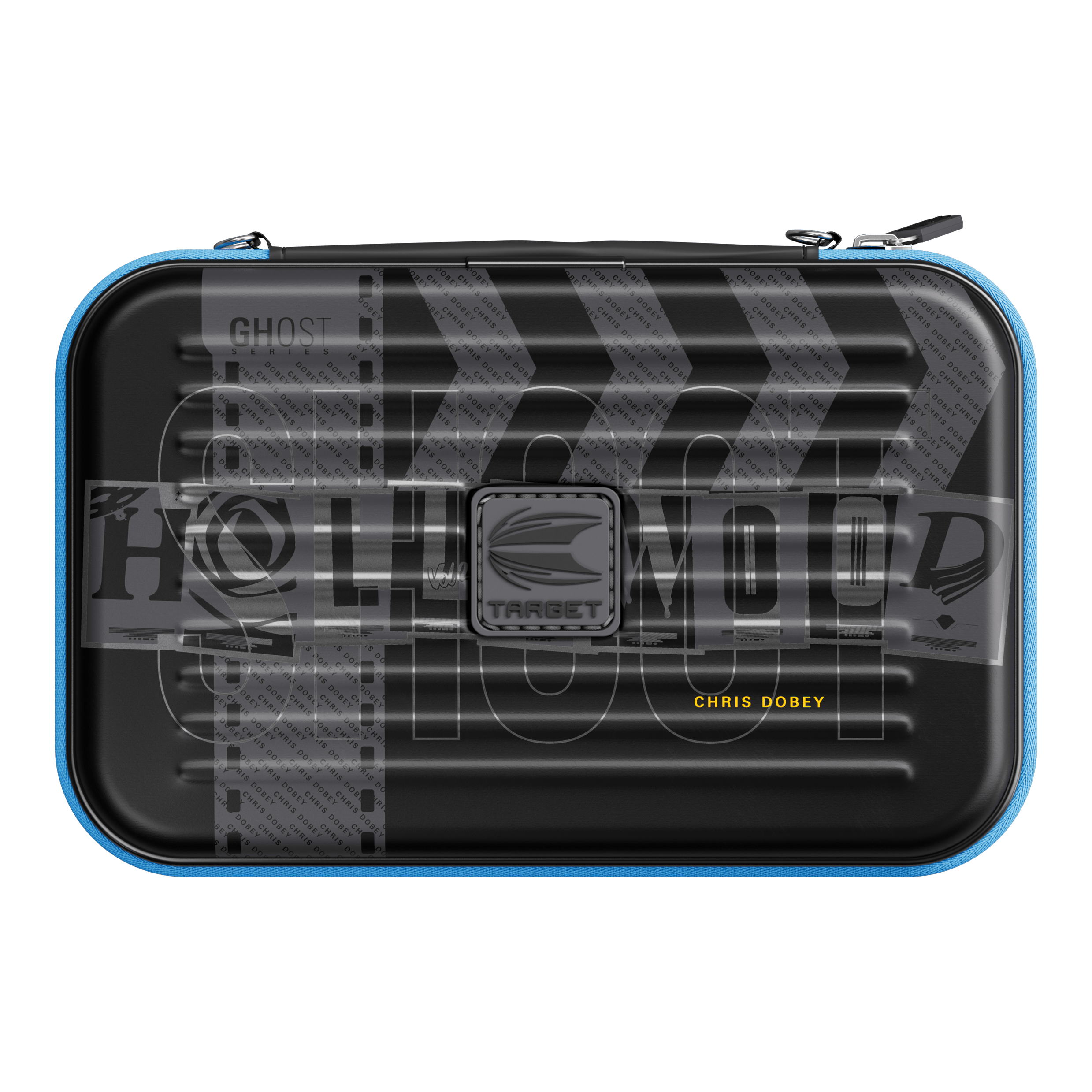 Das Bild zeigt das Takoma XL Ghost Series Chris Dobey Dartcase. Das Case schützt und organisiert Dartpfeile optimal.